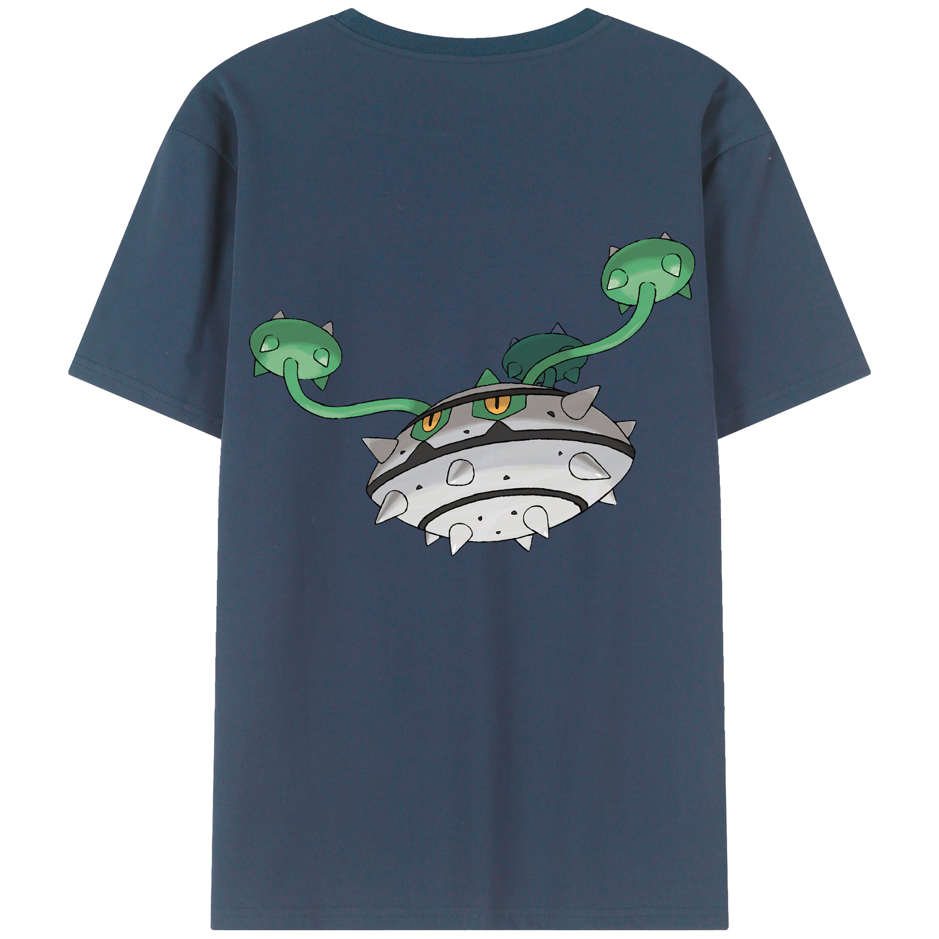 （画像用） ポケットモンスター Pokémon 綿100％ メンズ半袖Tシャツ（バックプリント） 通気性