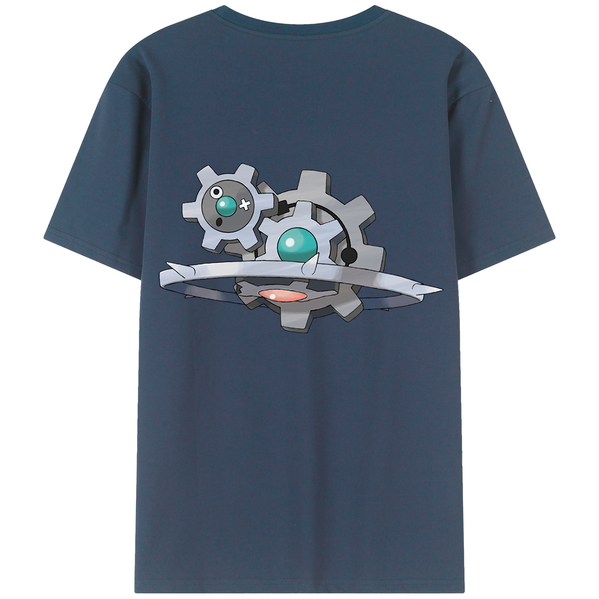 （画像用） ポケットモンスター Pokémon 綿100％ メンズ半袖Tシャツ（バックプリント） 通気性