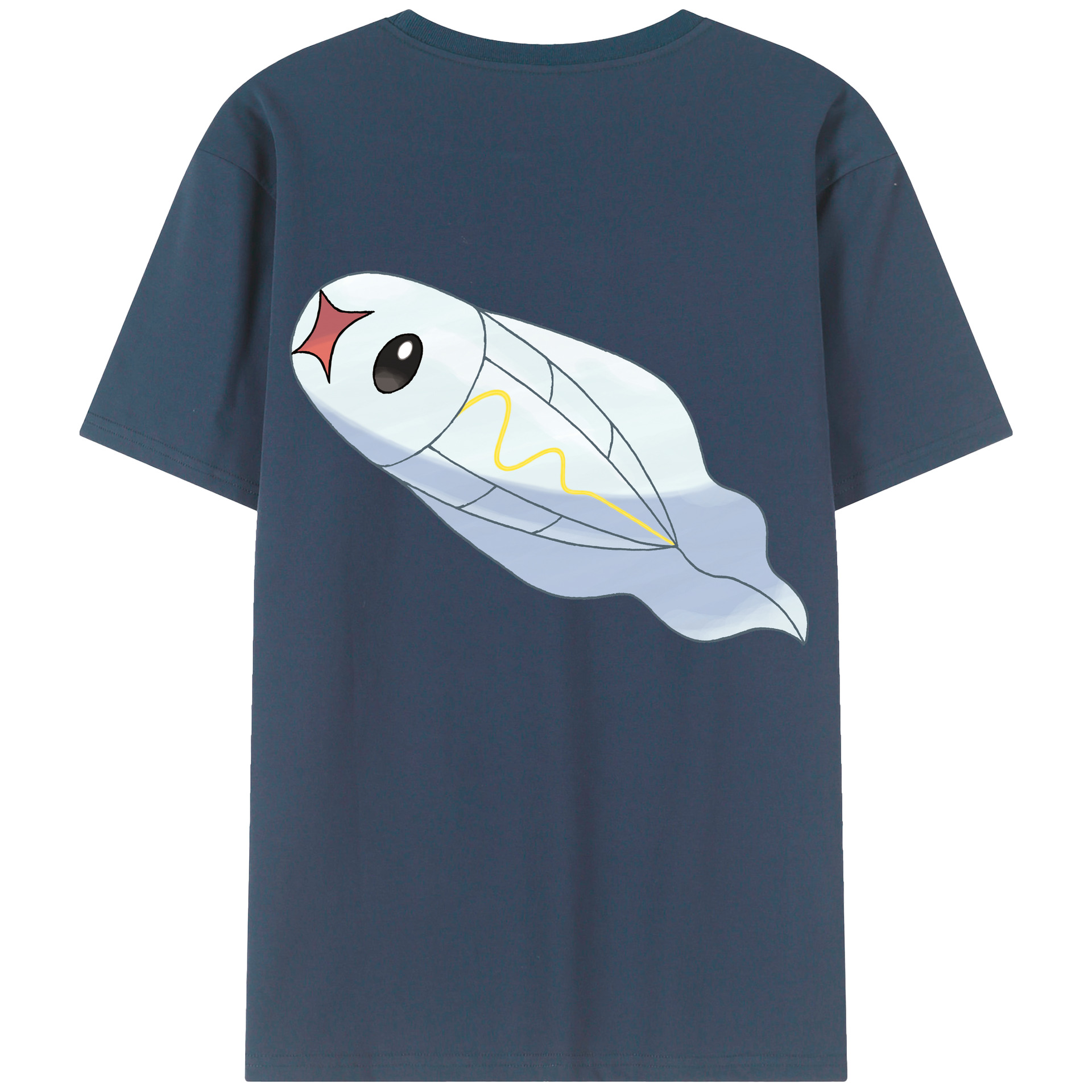 （画像用） ポケットモンスター Pokémon 綿100％ メンズ半袖Tシャツ（バックプリント） 通気性