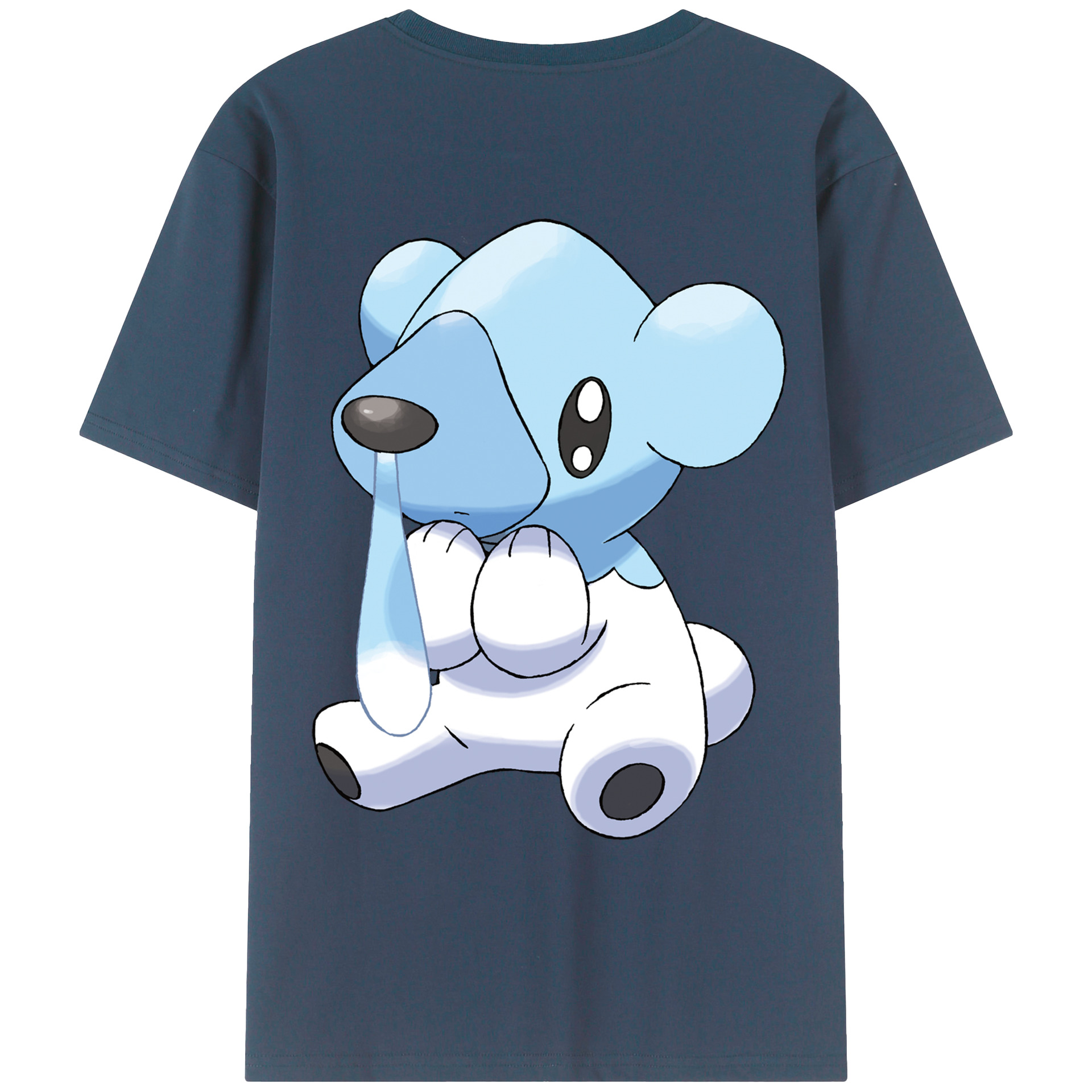 （画像用） ポケットモンスター Pokémon 綿100％ メンズ半袖Tシャツ（バックプリント） 通気性