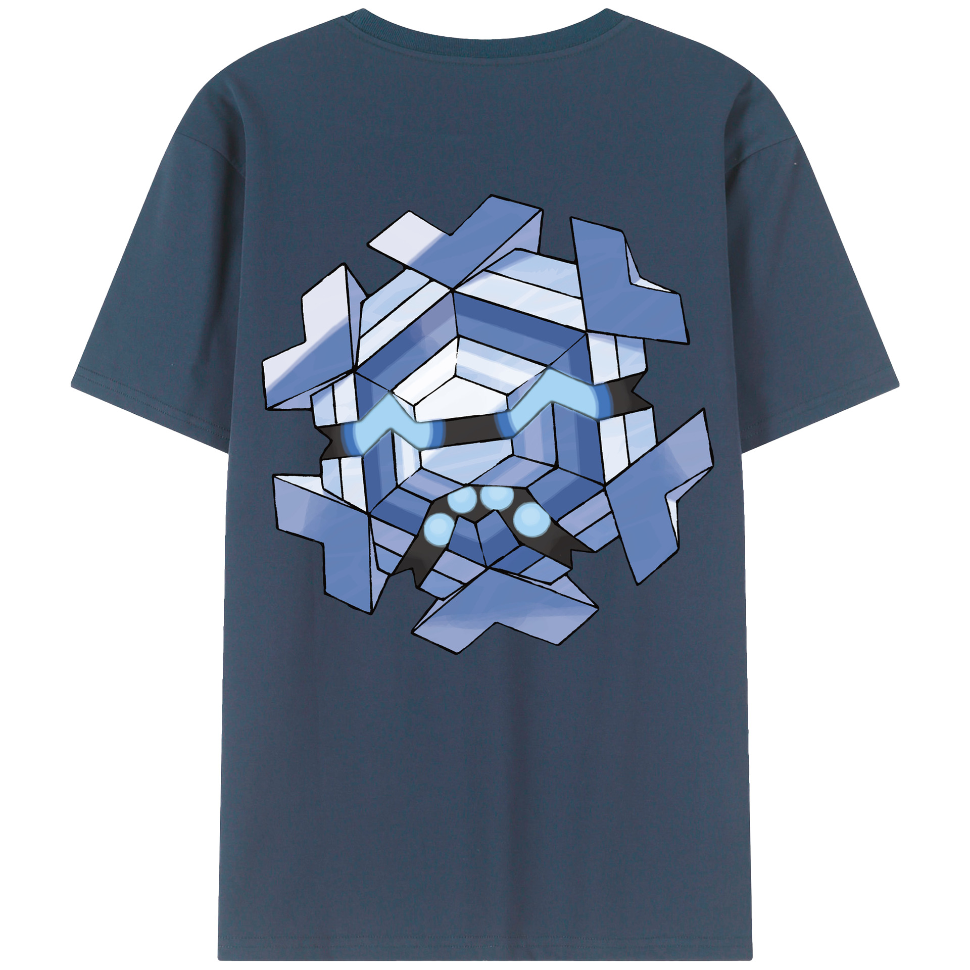 （画像用） ポケットモンスター Pokémon 綿100％ メンズ半袖Tシャツ（バックプリント） 通気性