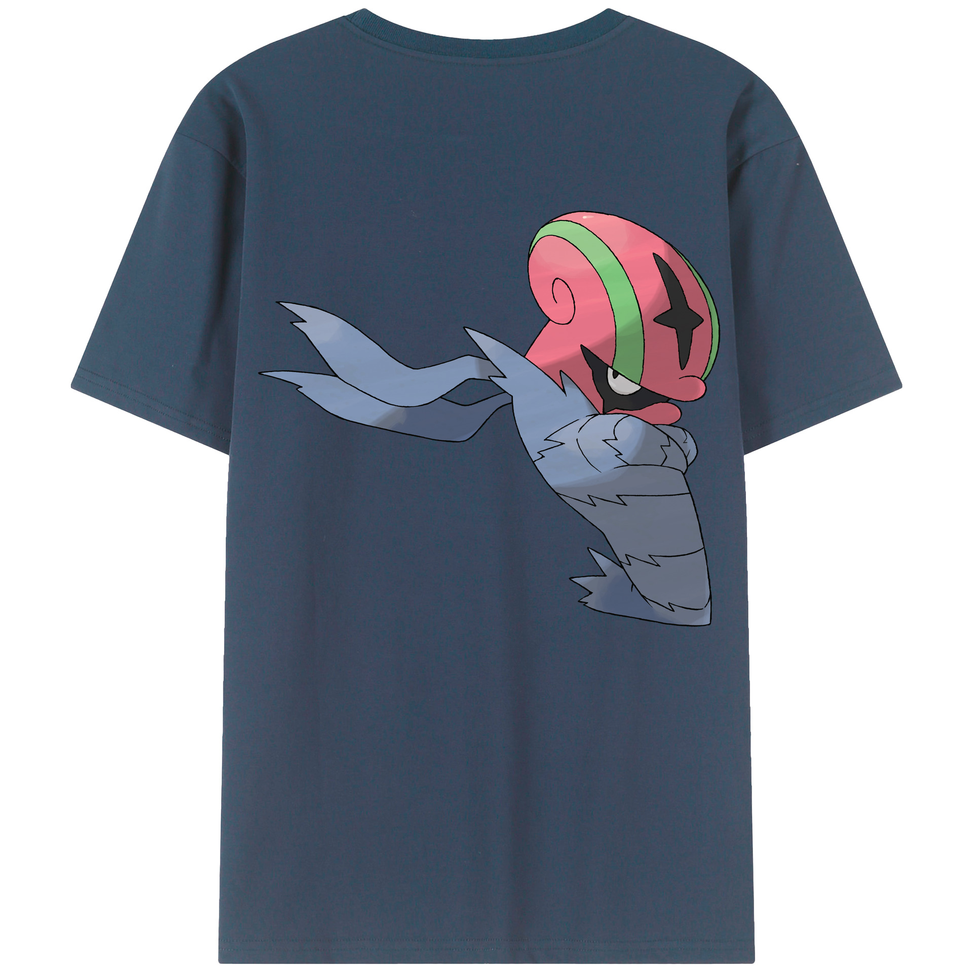 （画像用） ポケットモンスター Pokémon 綿100％ メンズ半袖Tシャツ（バックプリント） 通気性