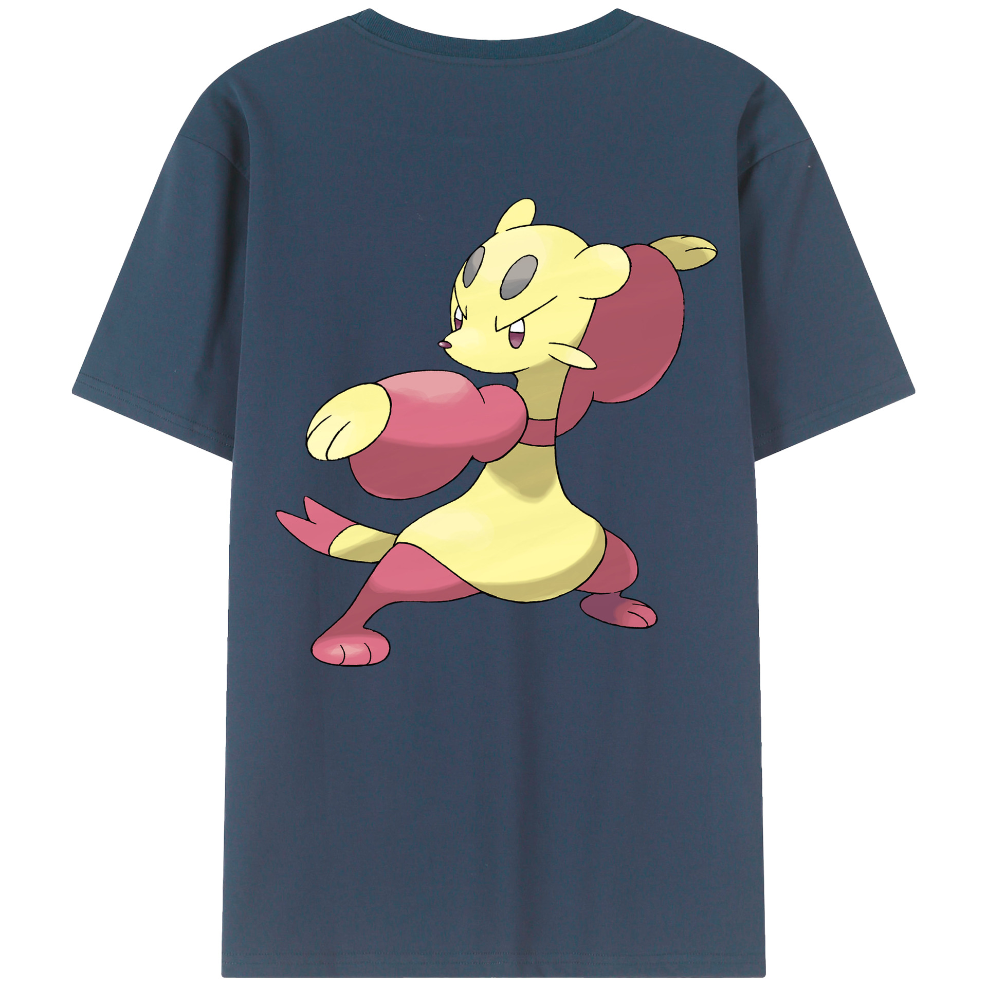 （画像用） ポケットモンスター Pokémon 綿100％ メンズ半袖Tシャツ（バックプリント） 通気性