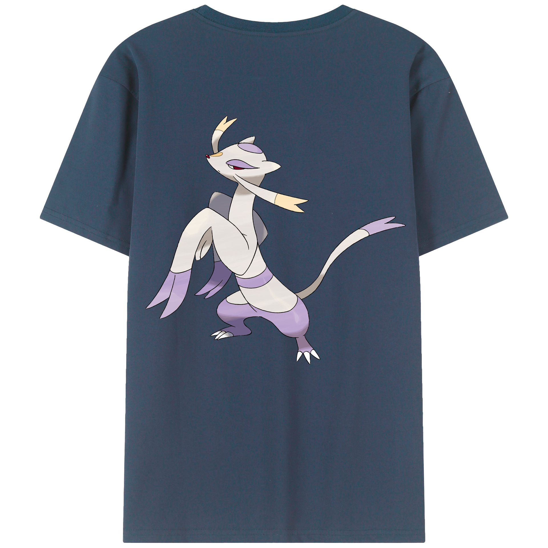 （画像用） ポケットモンスター Pokémon 綿100％ メンズ半袖Tシャツ（バックプリント） 通気性