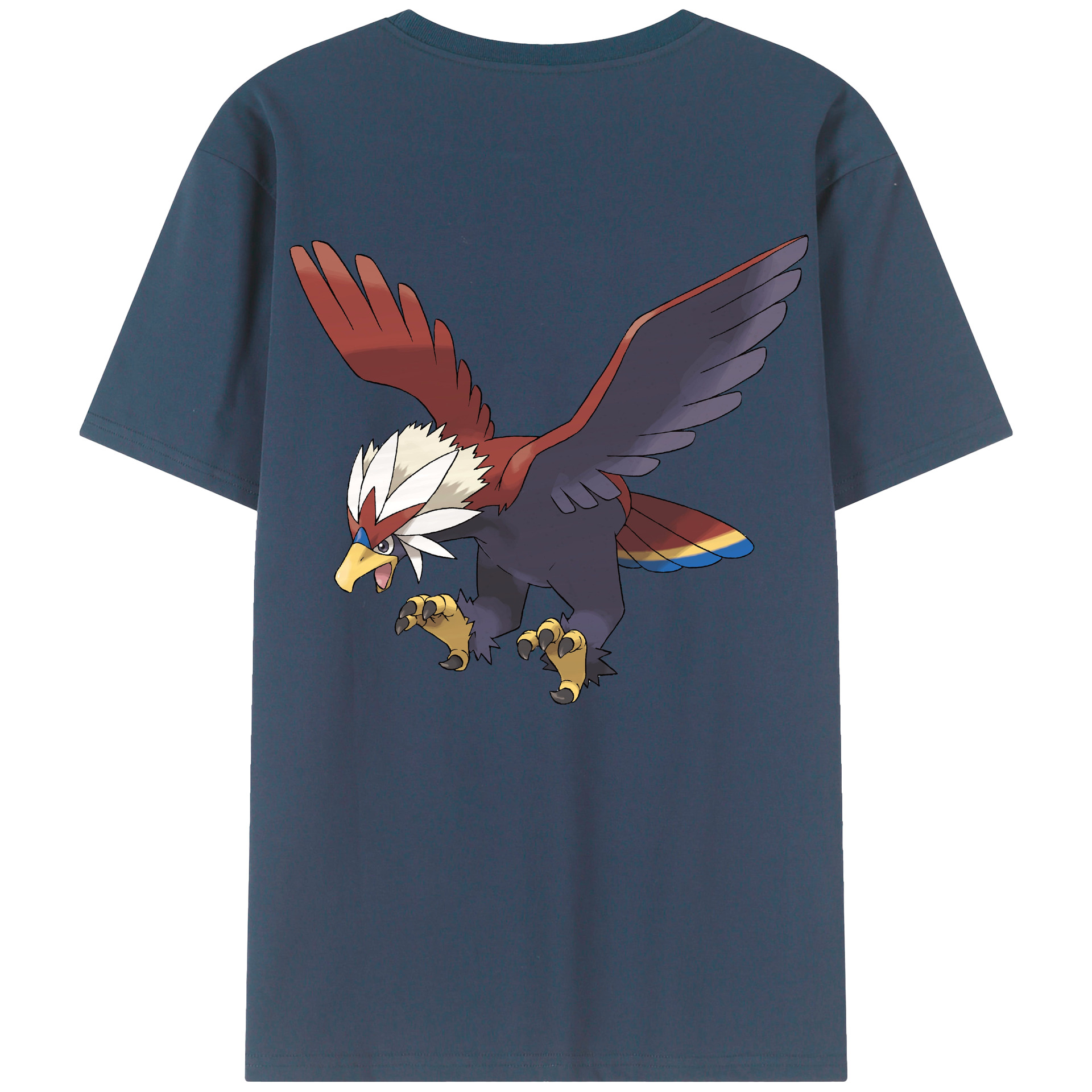 （画像用） ポケットモンスター Pokémon 綿100％ メンズ半袖Tシャツ（バックプリント） 通気性