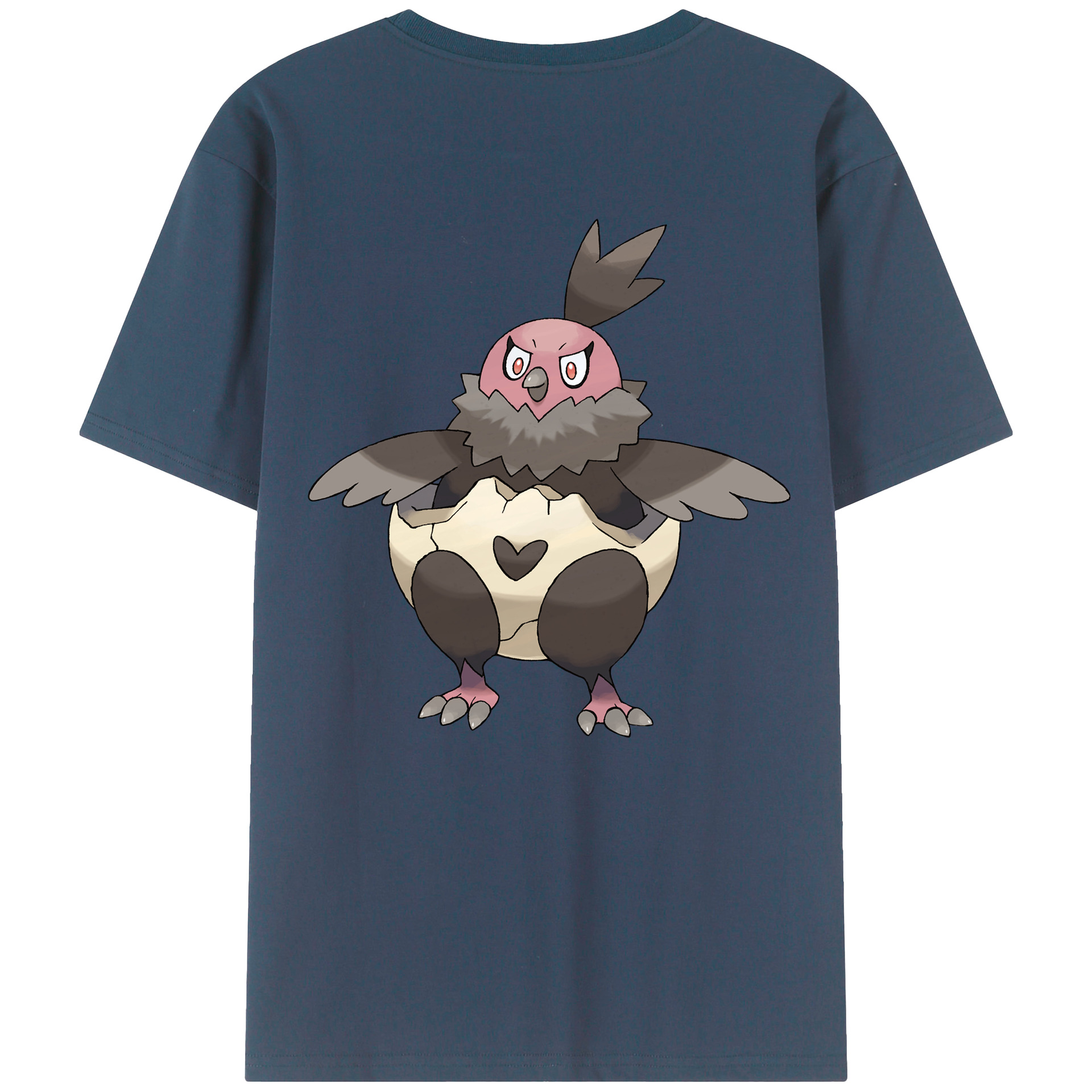 （画像用） ポケットモンスター Pokémon 綿100％ メンズ半袖Tシャツ（バックプリント） 通気性