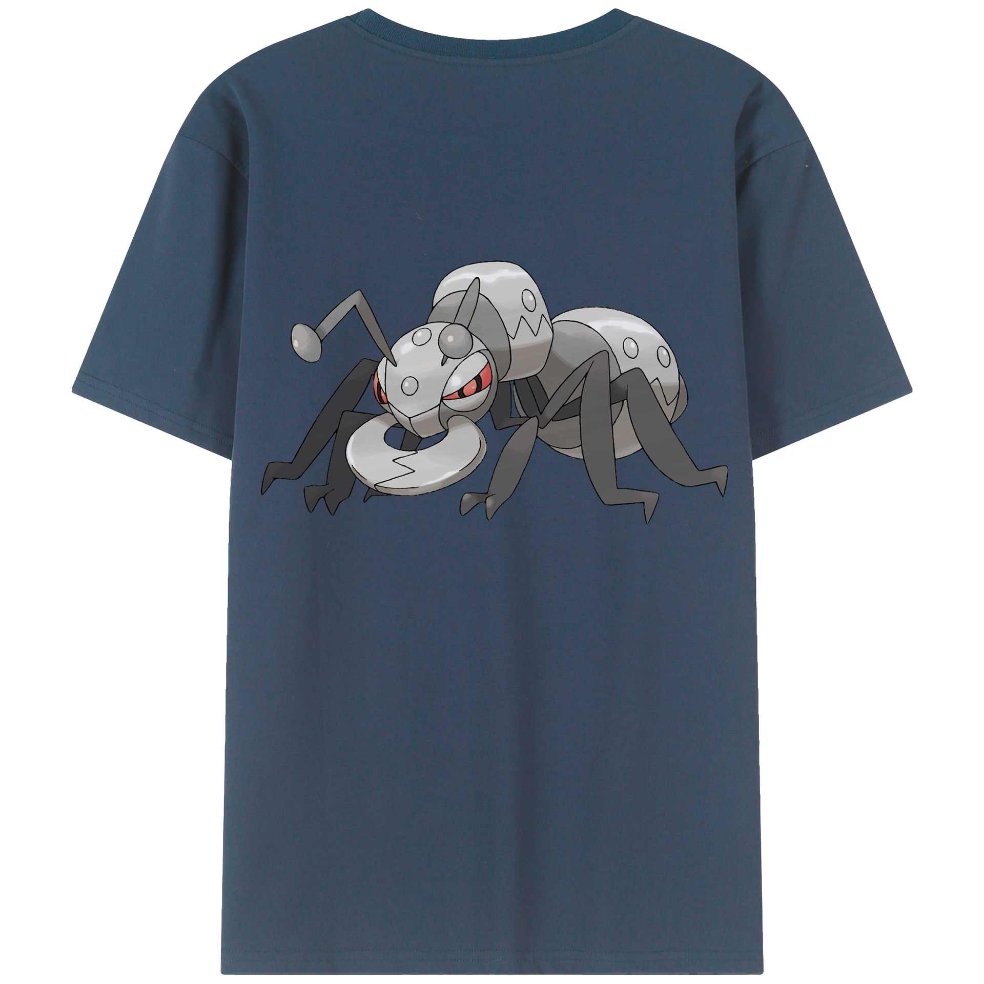 （画像用） ポケットモンスター Pokémon 綿100％ メンズ半袖Tシャツ（バックプリント） 通気性