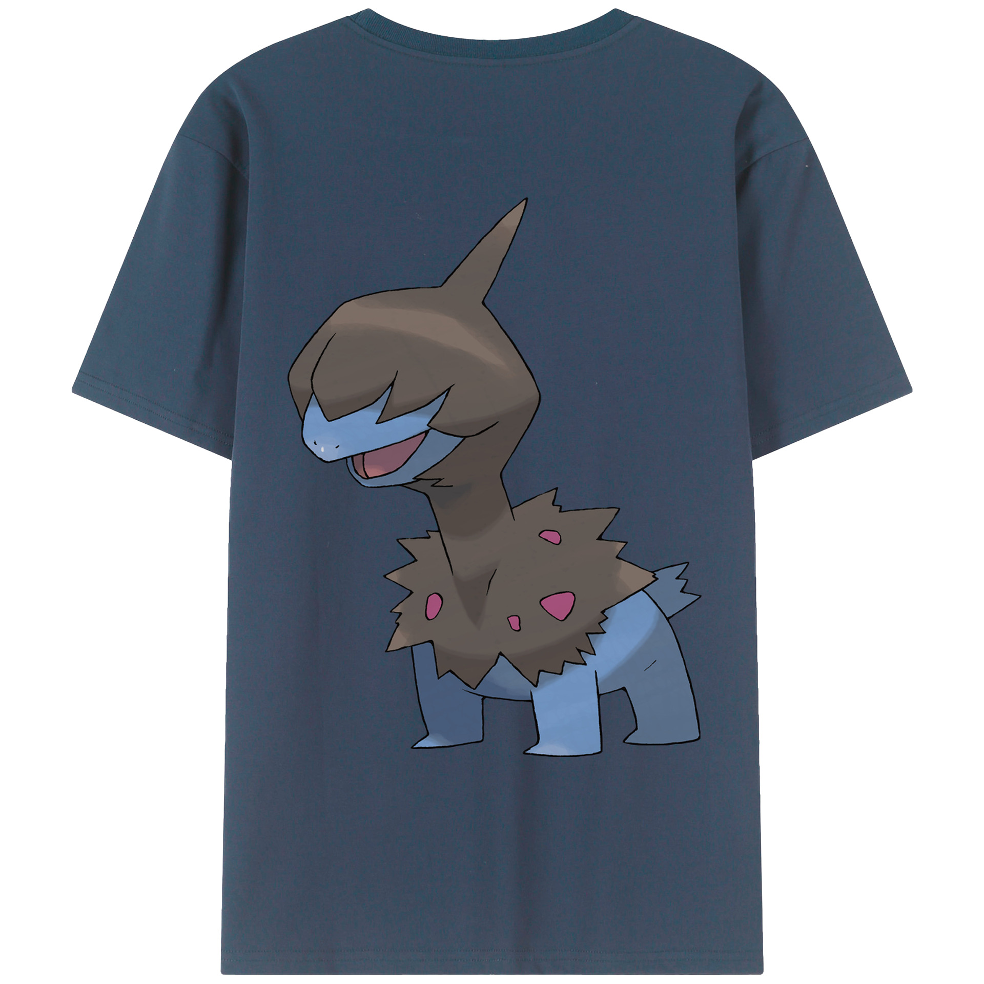 （画像用） ポケットモンスター Pokémon 綿100％ メンズ半袖Tシャツ（バックプリント） 通気性