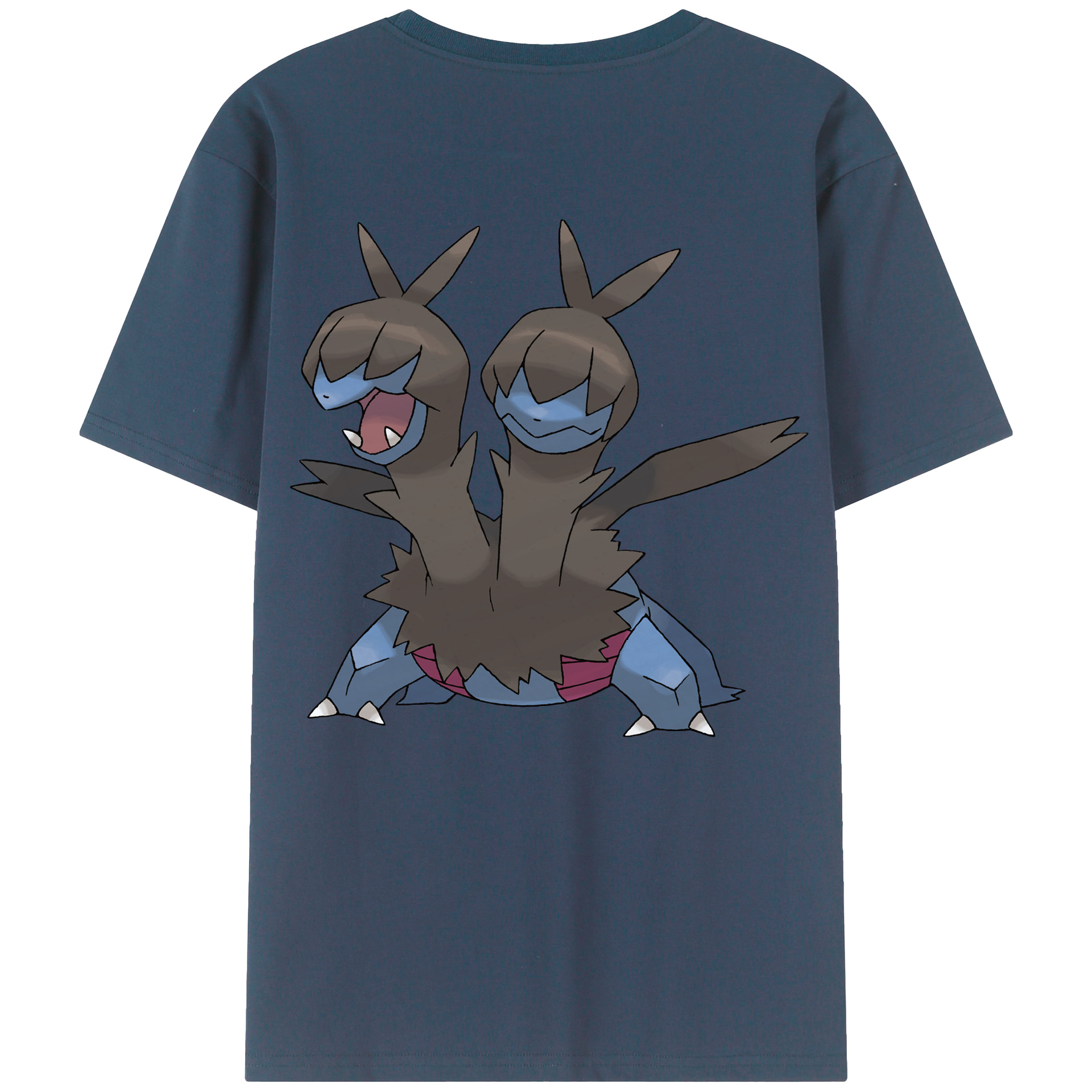 （画像用） ポケットモンスター Pokémon 綿100％ メンズ半袖Tシャツ（バックプリント） 通気性