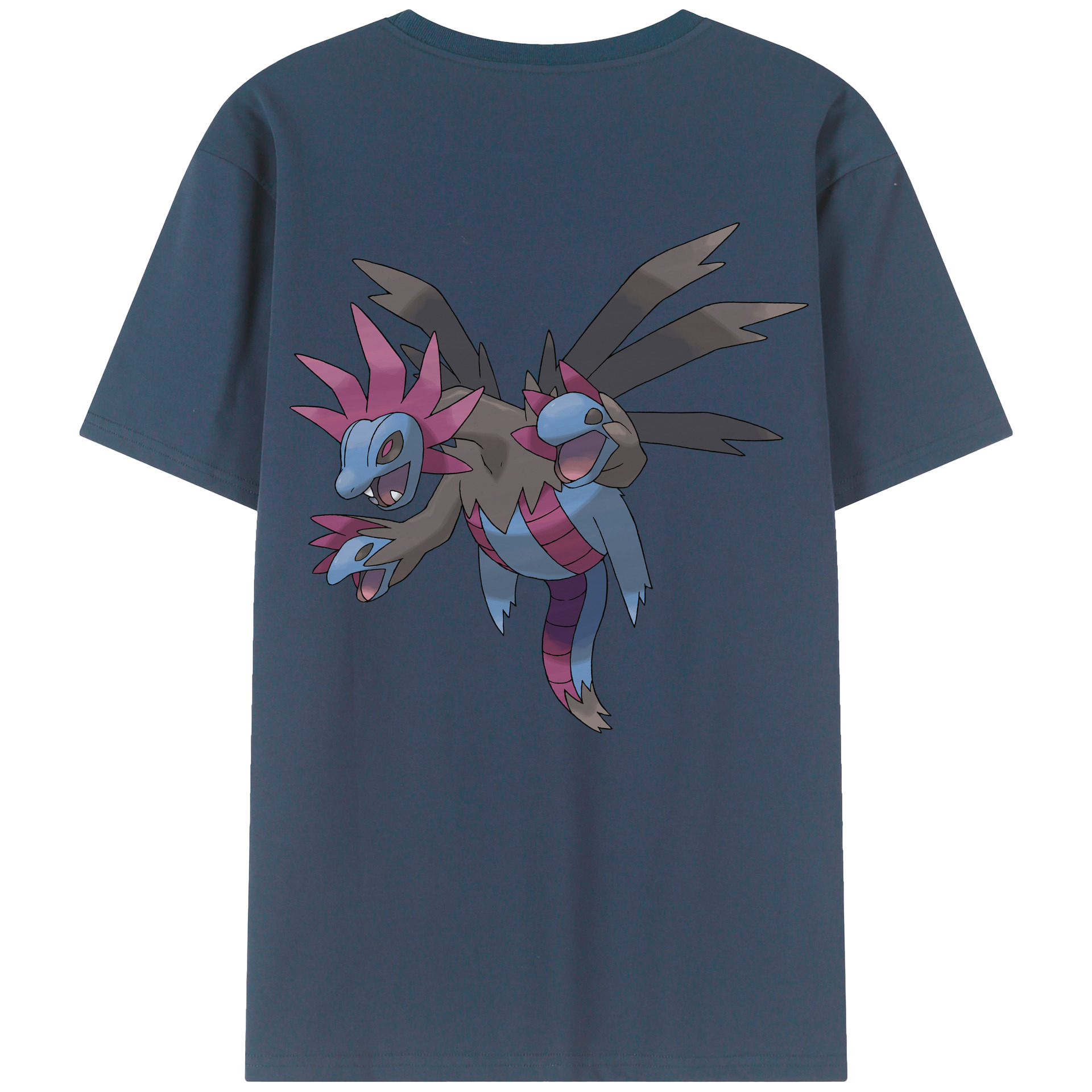 （画像用） ポケットモンスター Pokémon 綿100％ メンズ半袖Tシャツ（バックプリント） 通気性