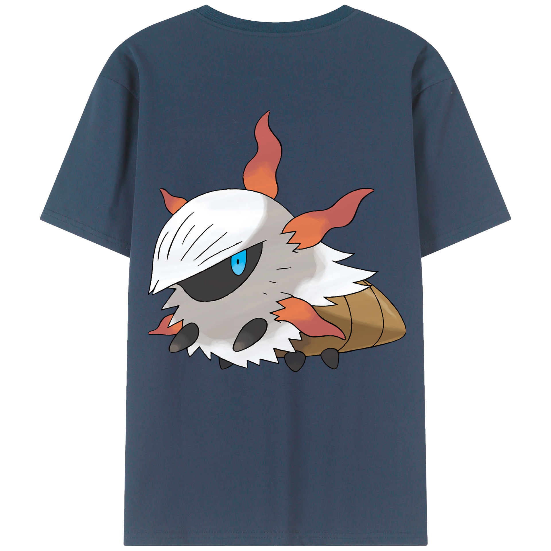 （画像用） ポケットモンスター Pokémon 綿100％ メンズ半袖Tシャツ（バックプリント） 通気性