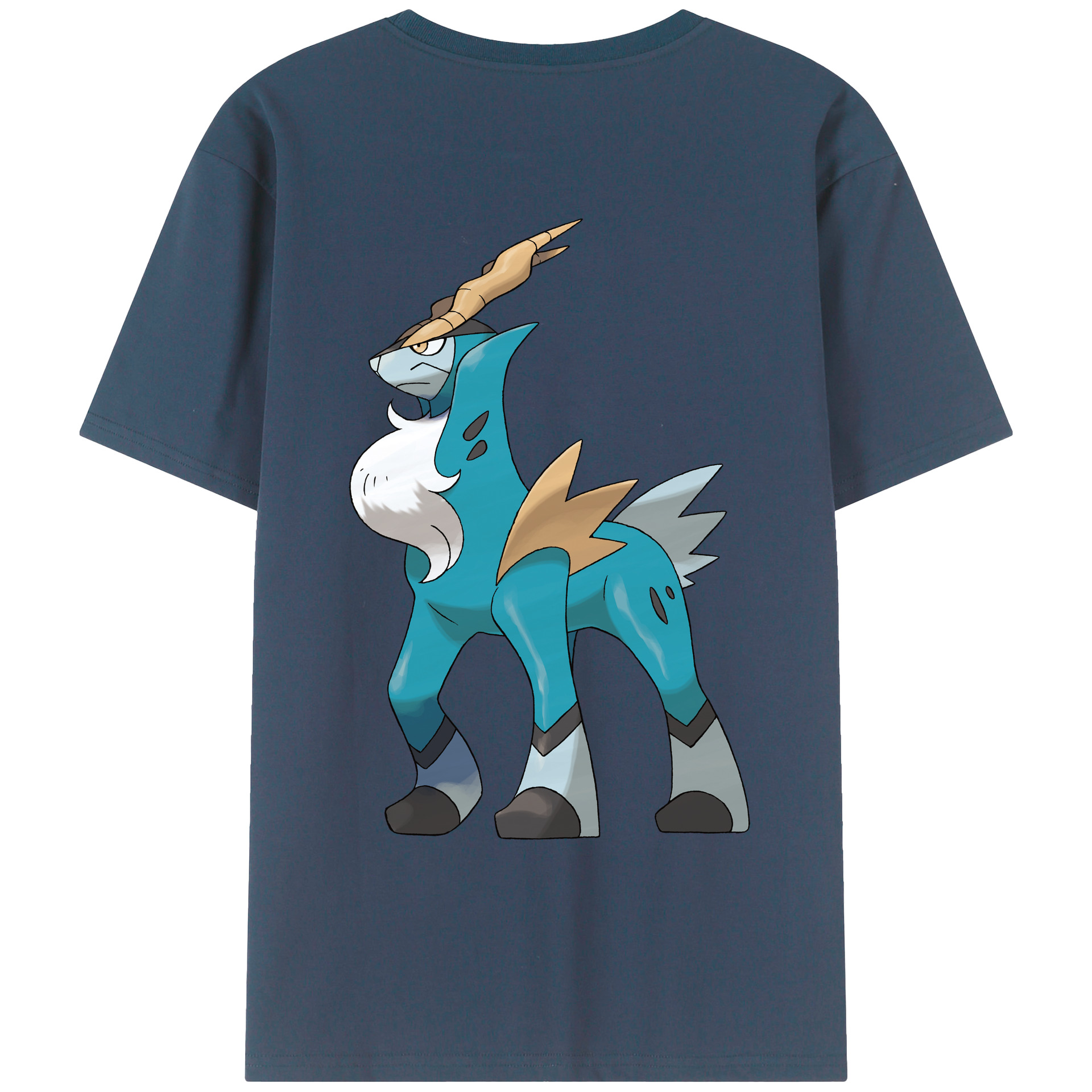 （画像用） ポケットモンスター Pokémon 綿100％ メンズ半袖Tシャツ（バックプリント） 通気性