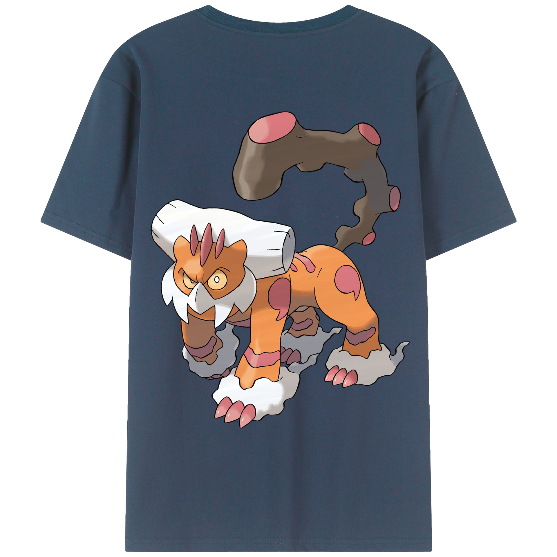 （画像用） ポケットモンスター Pokémon 綿100％ メンズ半袖Tシャツ（バックプリント） 通気性