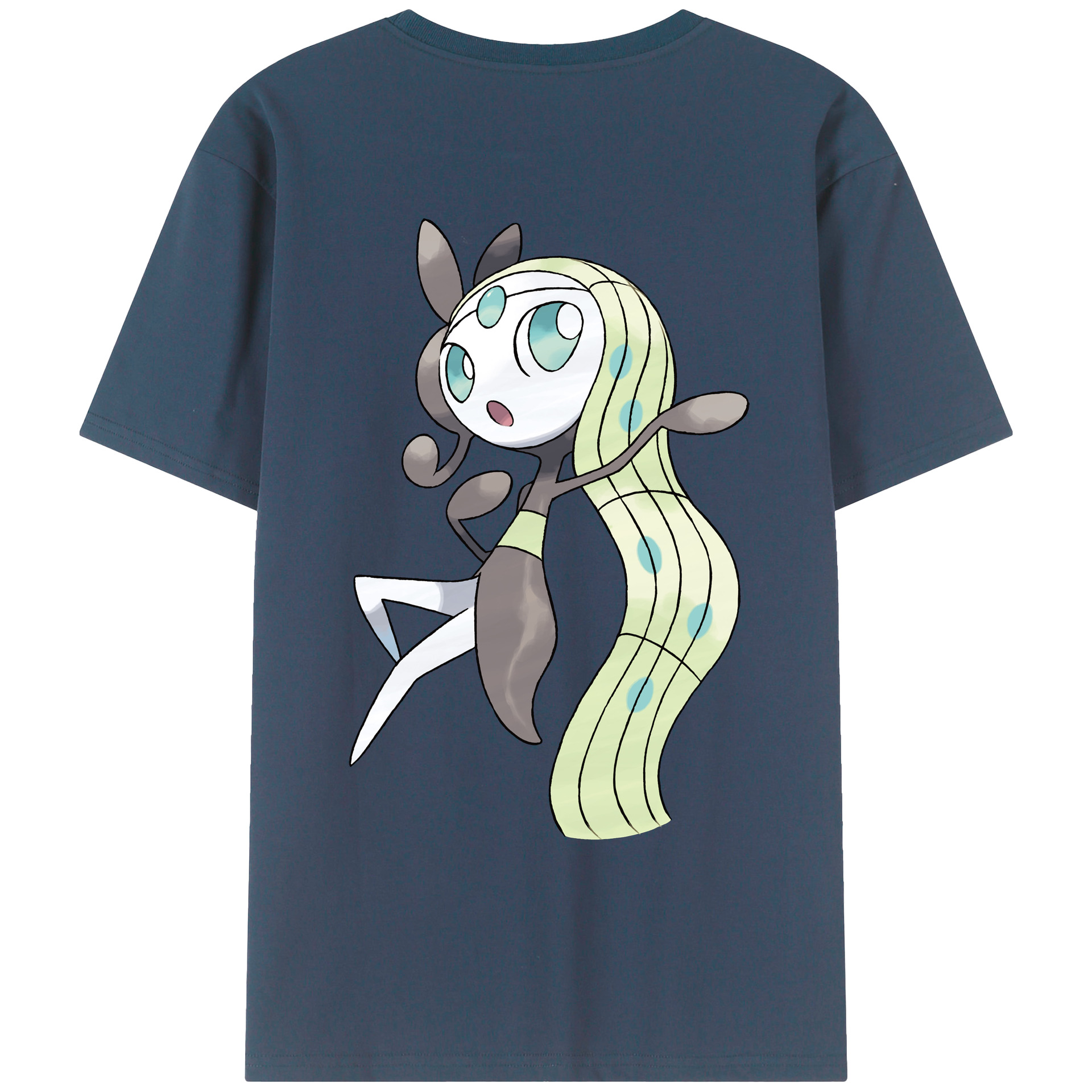（画像用） ポケットモンスター Pokémon 綿100％ メンズ半袖Tシャツ（バックプリント） 通気性