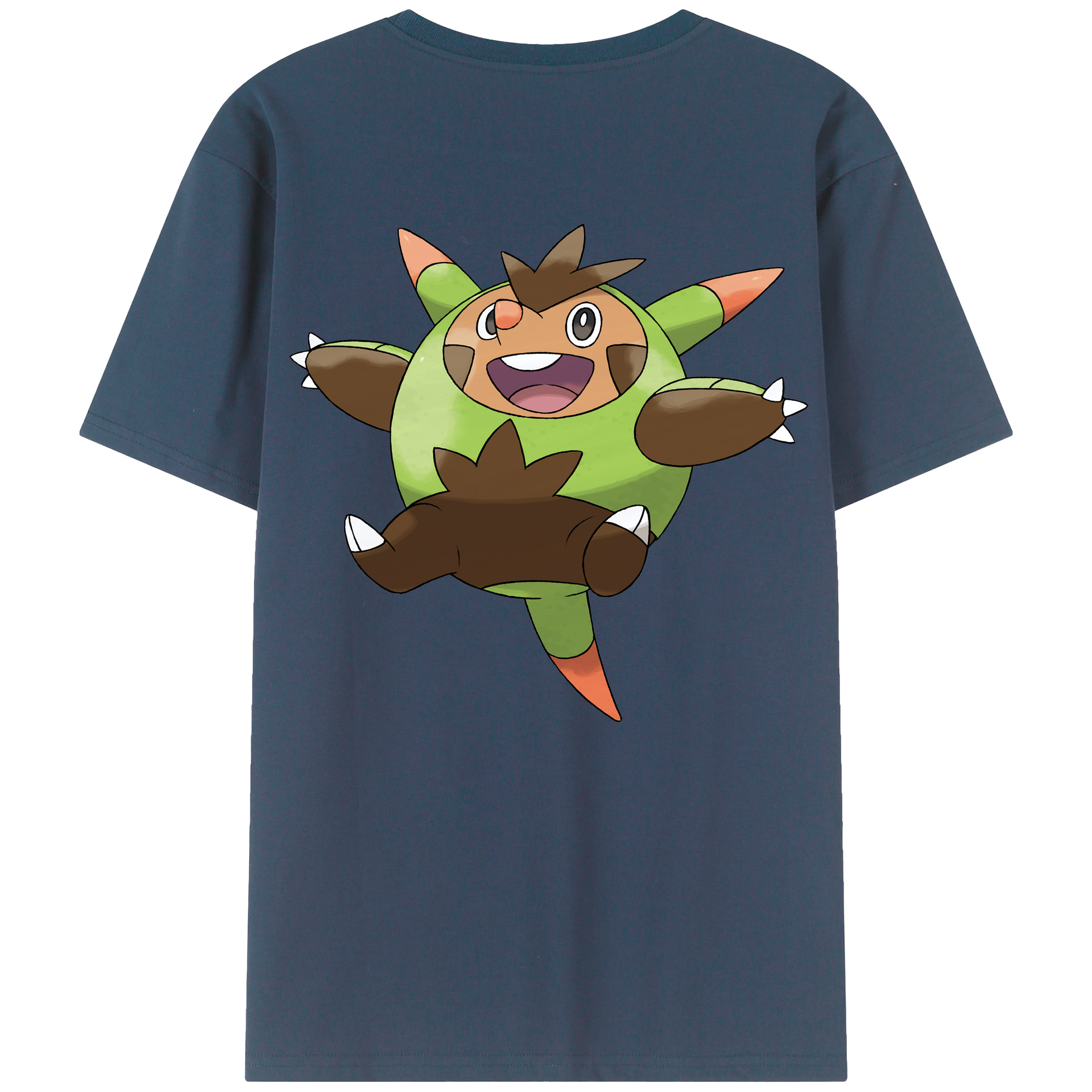 （画像用） ポケットモンスター Pokémon 綿100％ メンズ半袖Tシャツ（バックプリント） 通気性