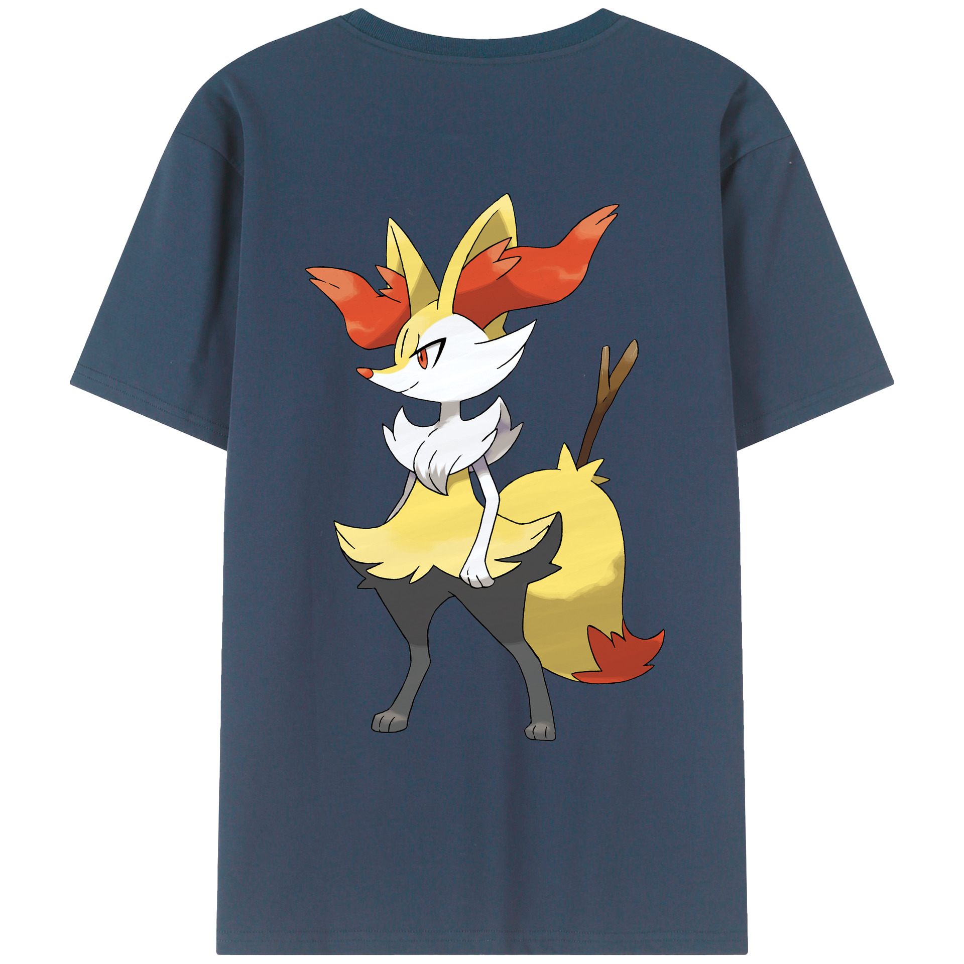 （画像用） ポケットモンスター Pokémon 綿100％ メンズ半袖Tシャツ（バックプリント） 通気性