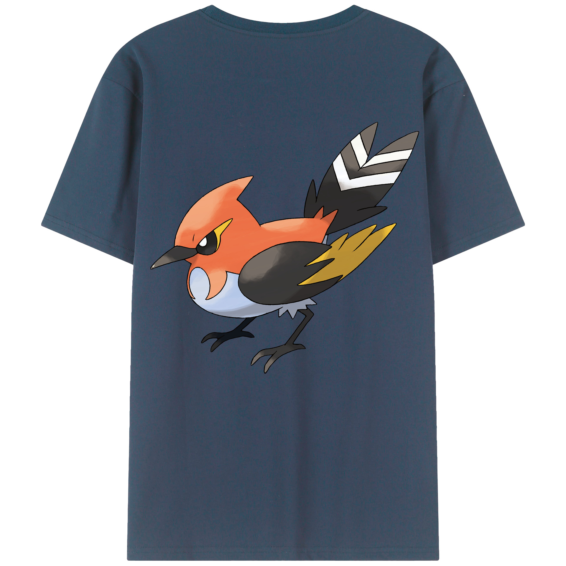 （画像用） ポケットモンスター Pokémon 綿100％ メンズ半袖Tシャツ（バックプリント） 通気性