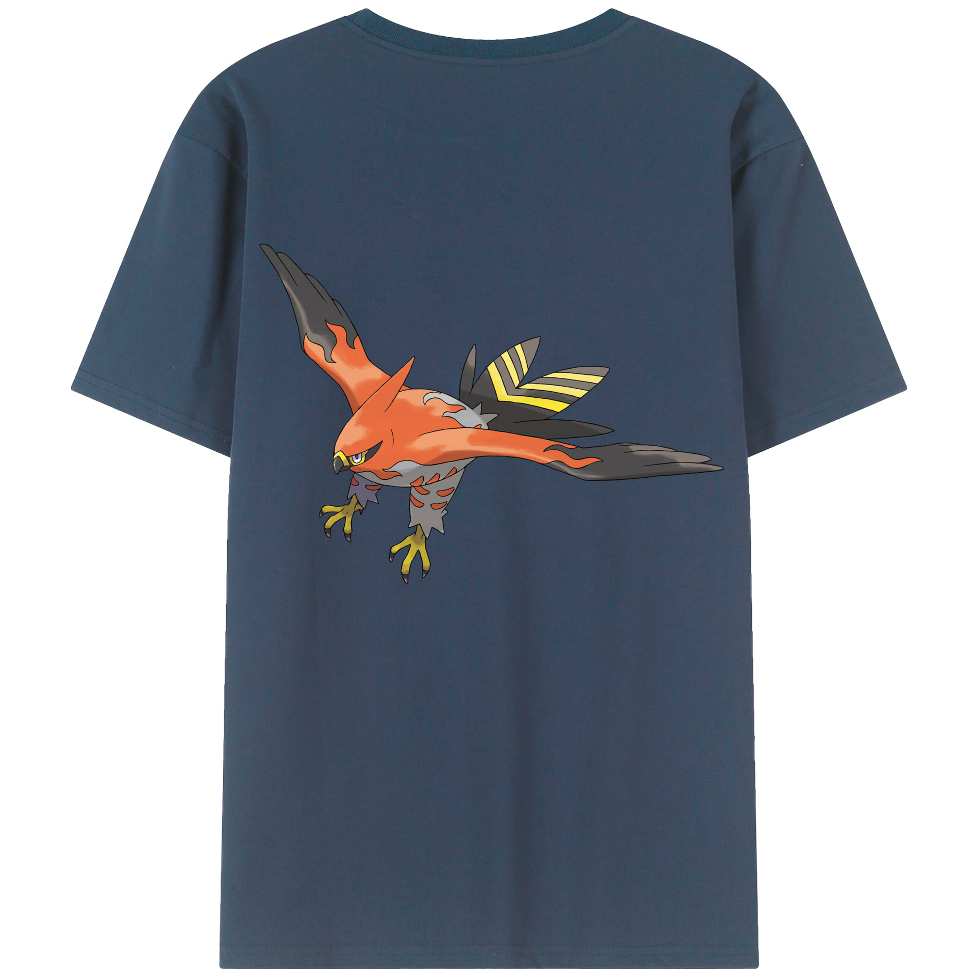（画像用） ポケットモンスター Pokémon 綿100％ メンズ半袖Tシャツ（バックプリント） 通気性