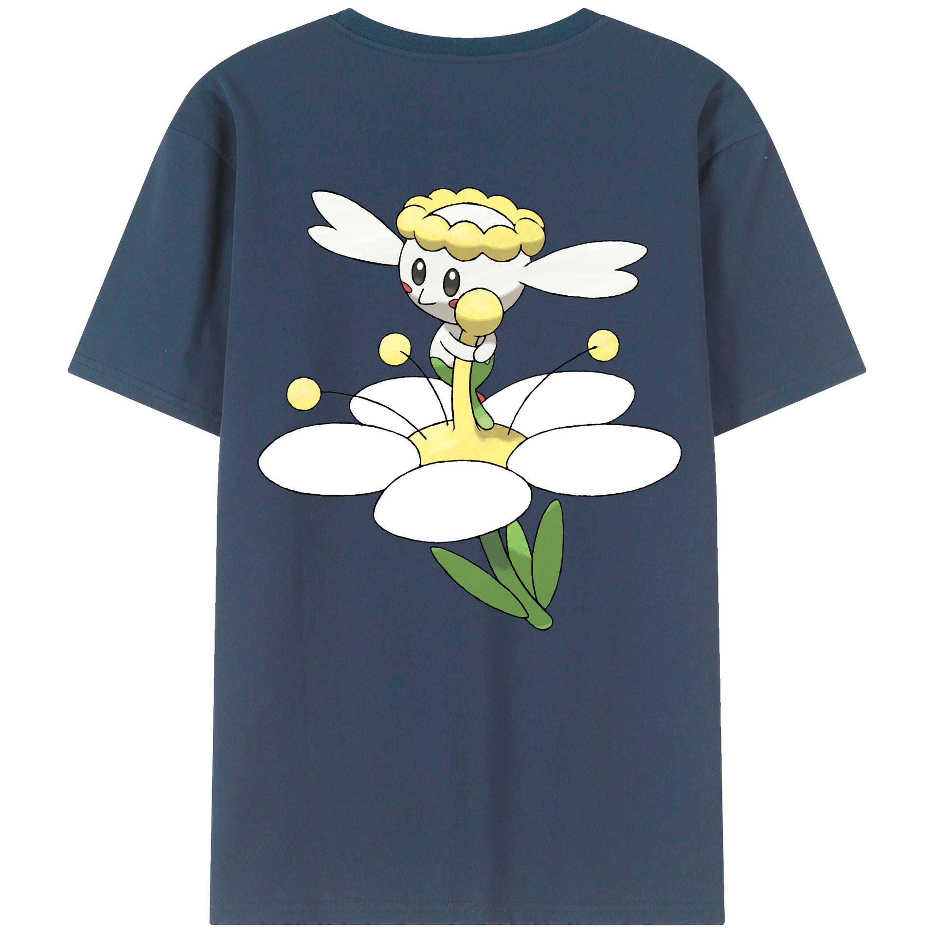 （画像用） ポケットモンスター Pokémon 綿100％ メンズ半袖Tシャツ（バックプリント） 通気性