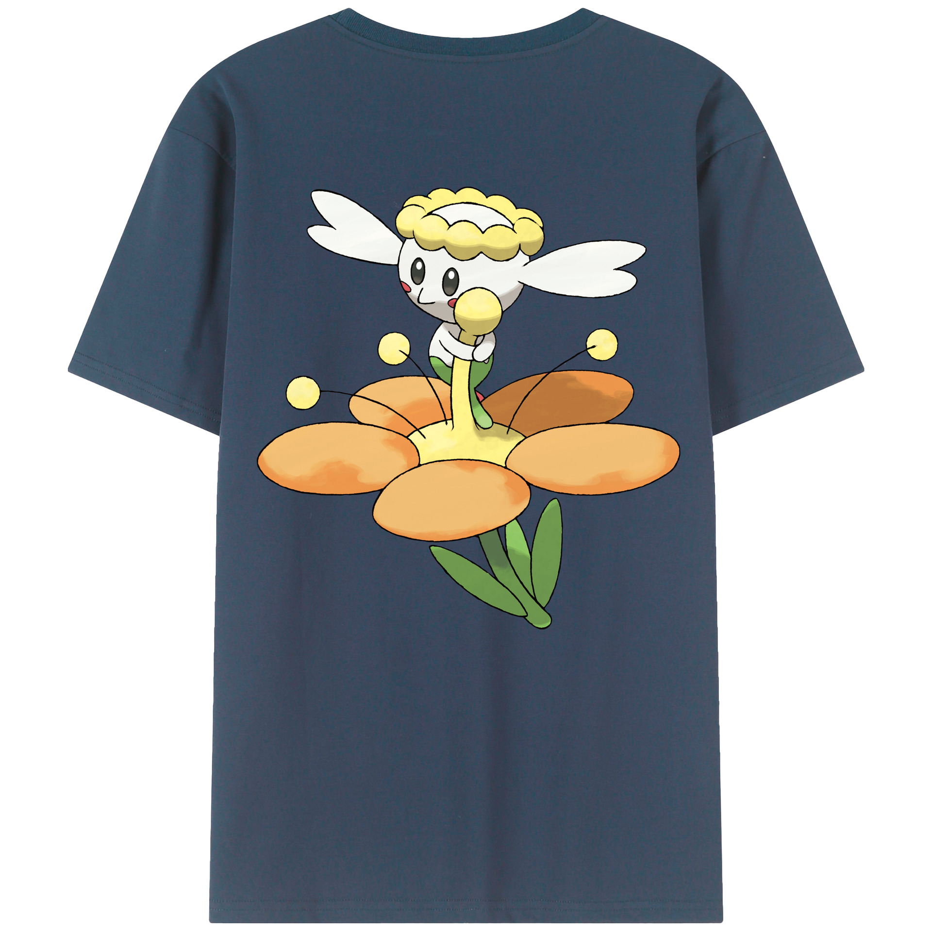 （画像用） ポケットモンスター Pokémon 綿100％ メンズ半袖Tシャツ（バックプリント） 通気性