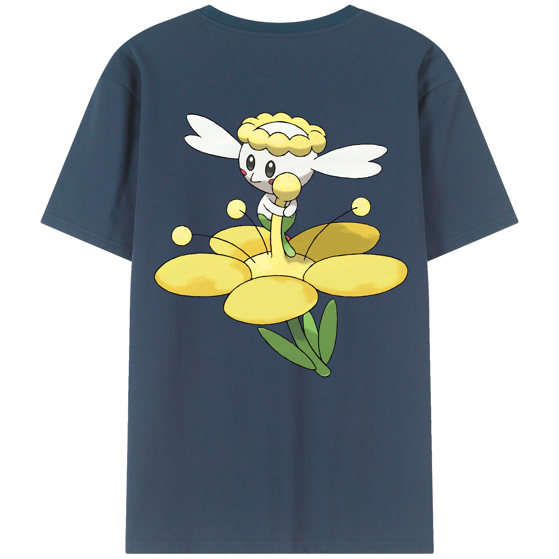 （画像用） ポケットモンスター Pokémon 綿100％ メンズ半袖Tシャツ（バックプリント） 通気性