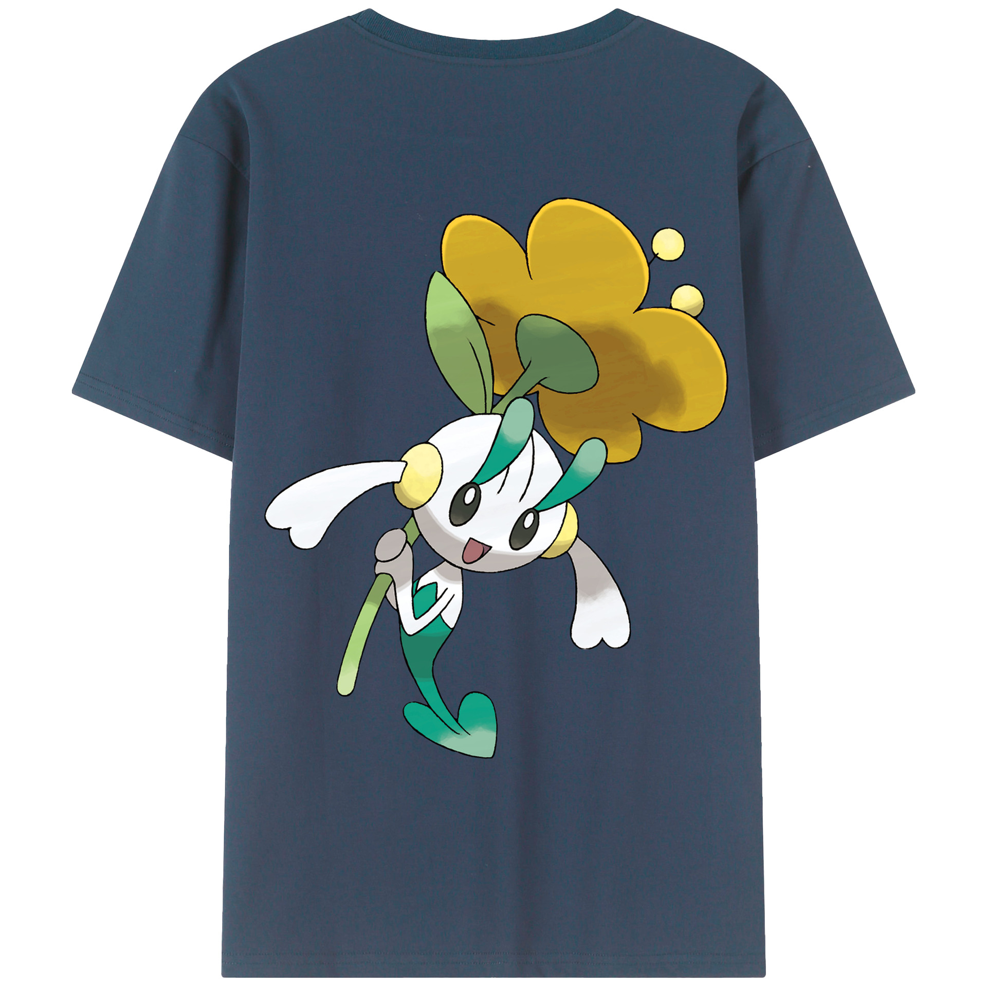（画像用） ポケットモンスター Pokémon 綿100％ メンズ半袖Tシャツ（バックプリント） 通気性