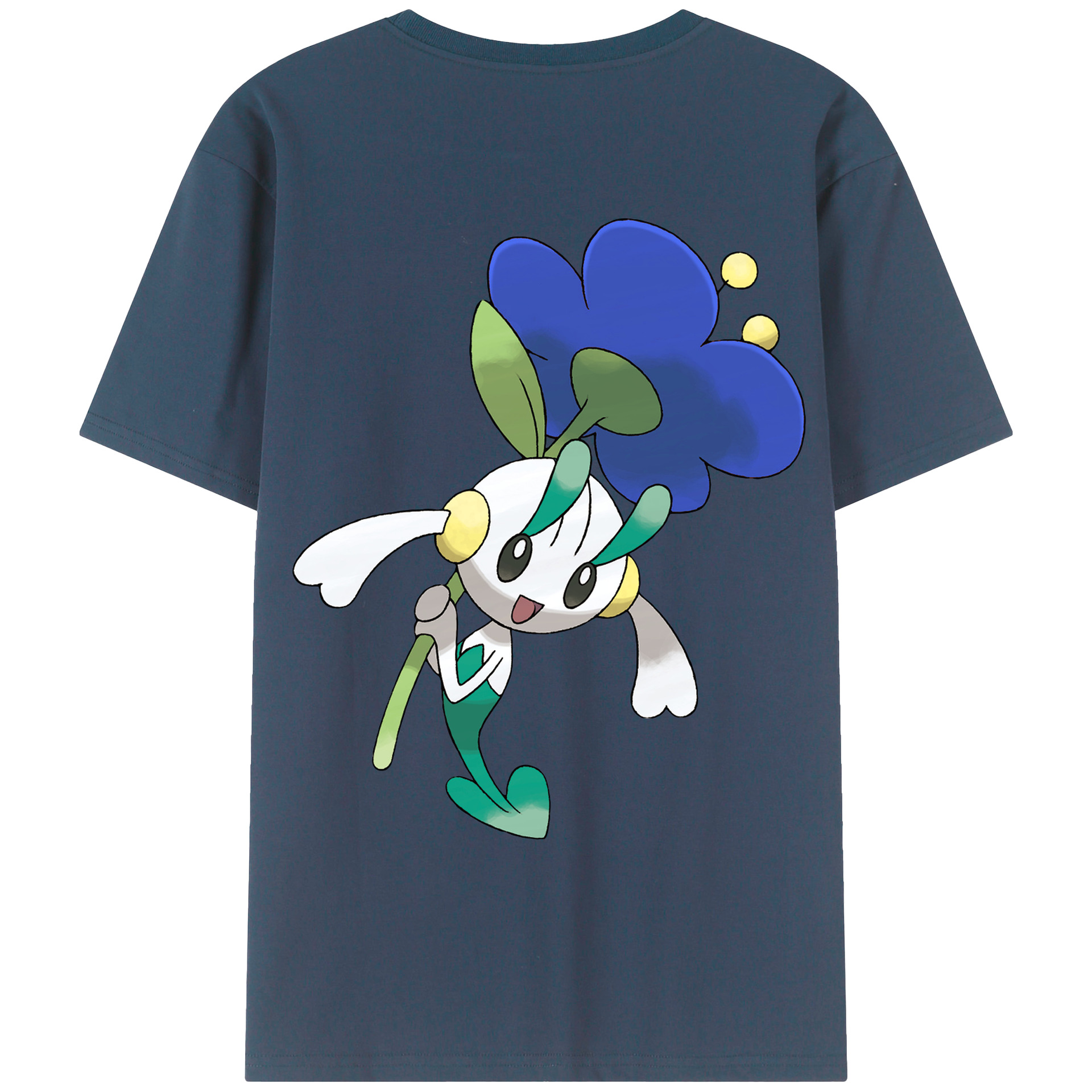 （画像用） ポケットモンスター Pokémon 綿100％ メンズ半袖Tシャツ（バックプリント） 通気性