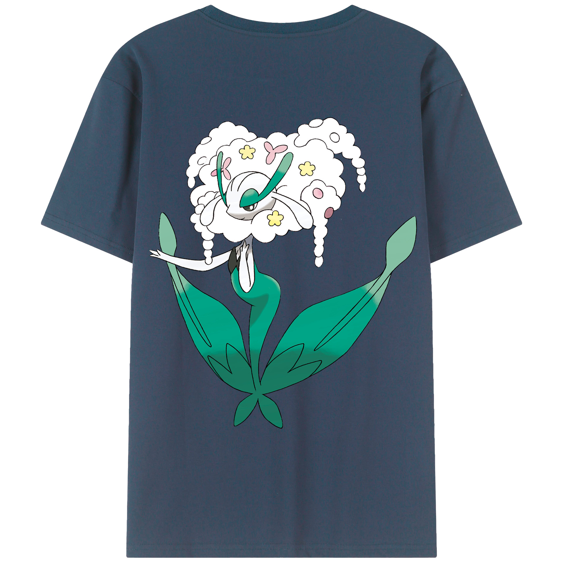 （画像用） ポケットモンスター Pokémon 綿100％ メンズ半袖Tシャツ（バックプリント） 通気性