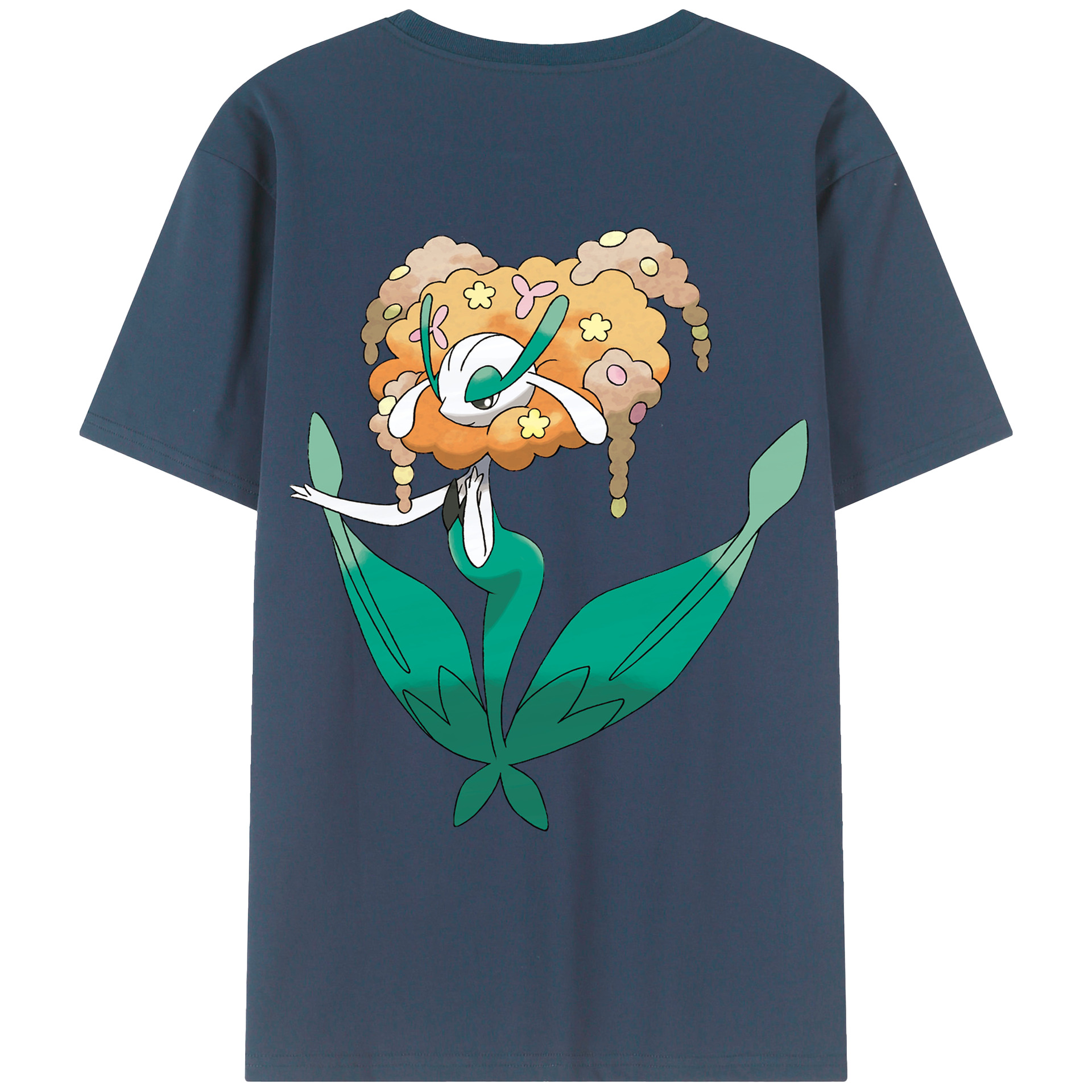 （画像用） ポケットモンスター Pokémon 綿100％ メンズ半袖Tシャツ（バックプリント） 通気性