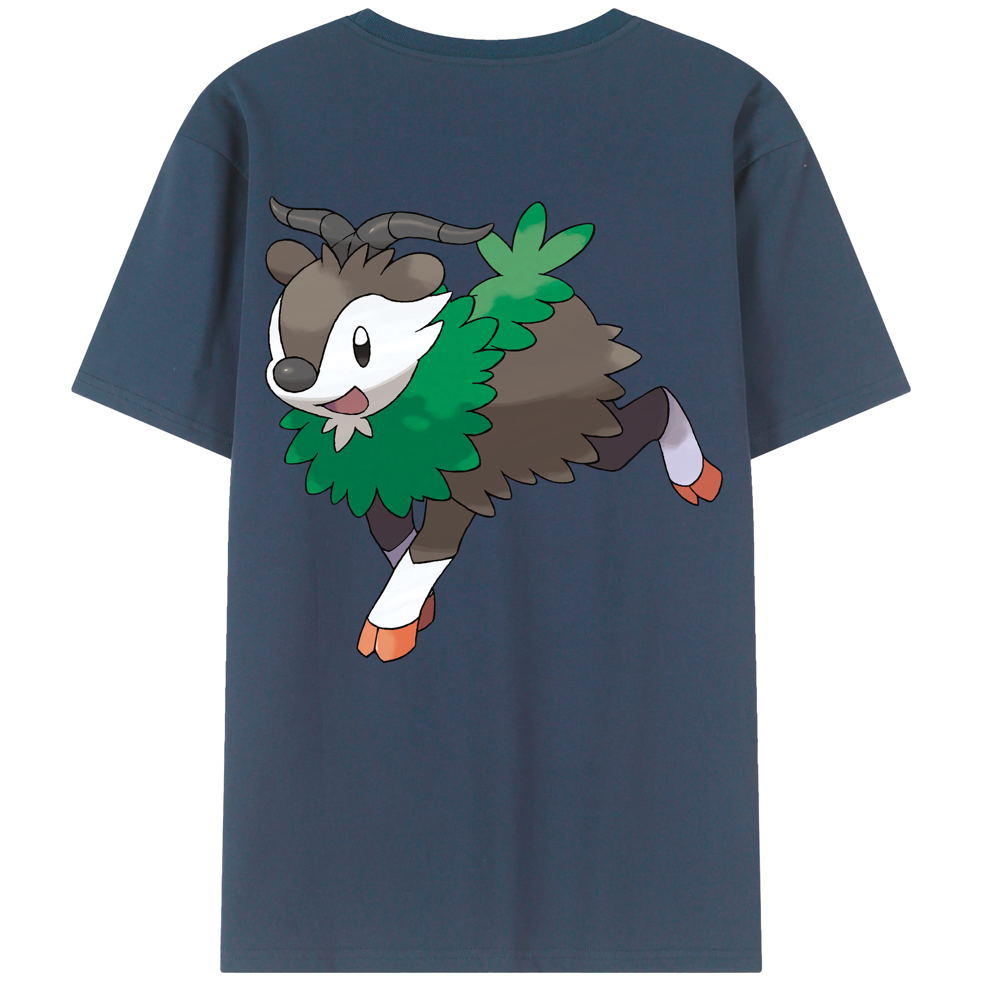 （画像用） ポケットモンスター Pokémon 綿100％ メンズ半袖Tシャツ（バックプリント） 通気性