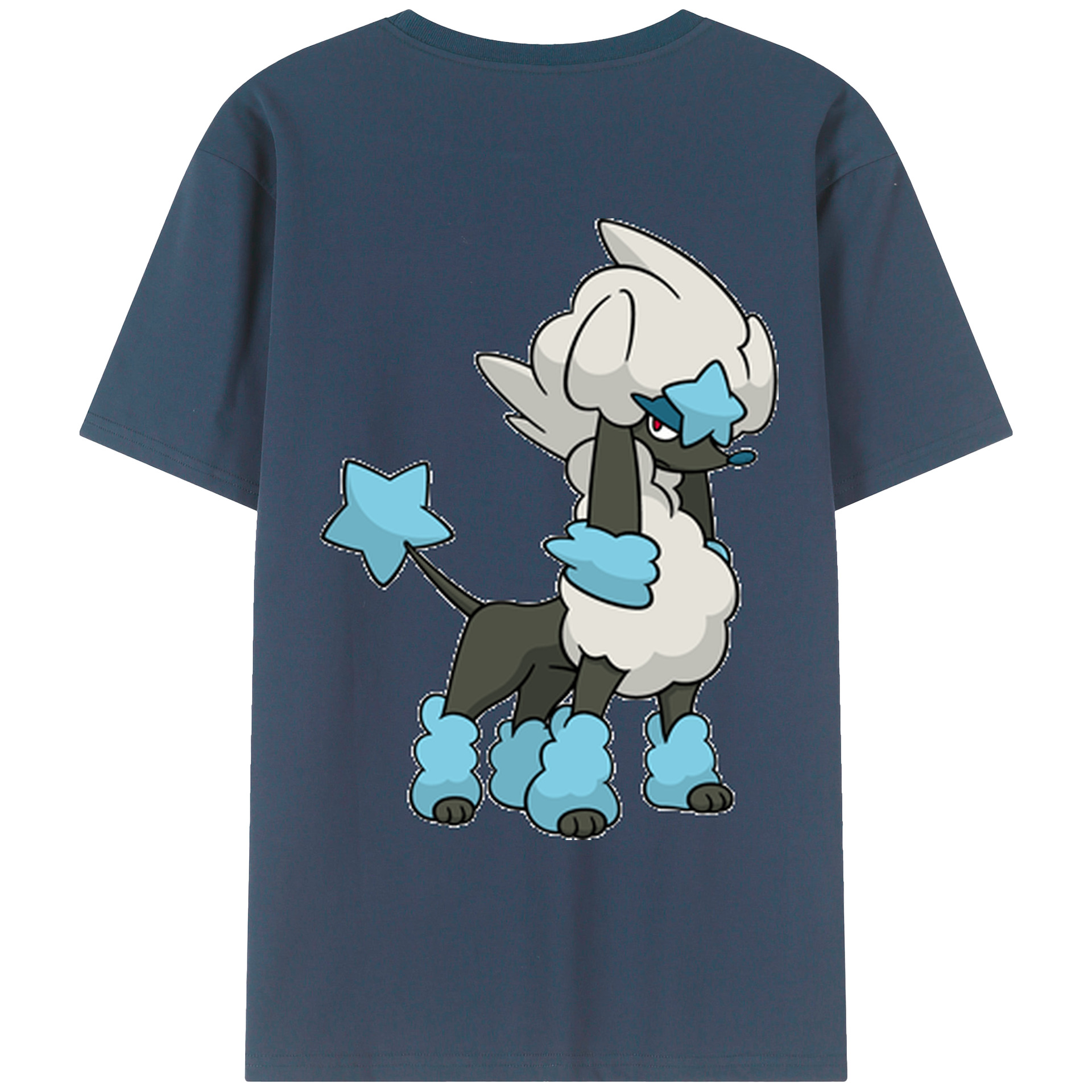 （画像用） ポケットモンスター Pokémon 綿100％ メンズ半袖Tシャツ（バックプリント） 通気性