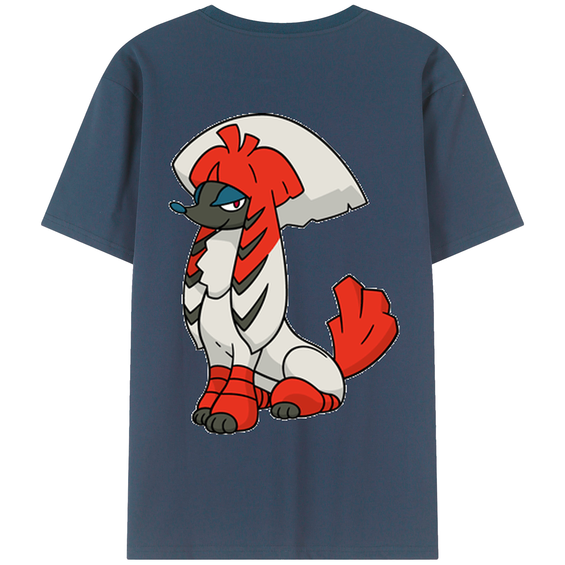 （画像用） ポケットモンスター Pokémon 綿100％ メンズ半袖Tシャツ（バックプリント） 通気性
