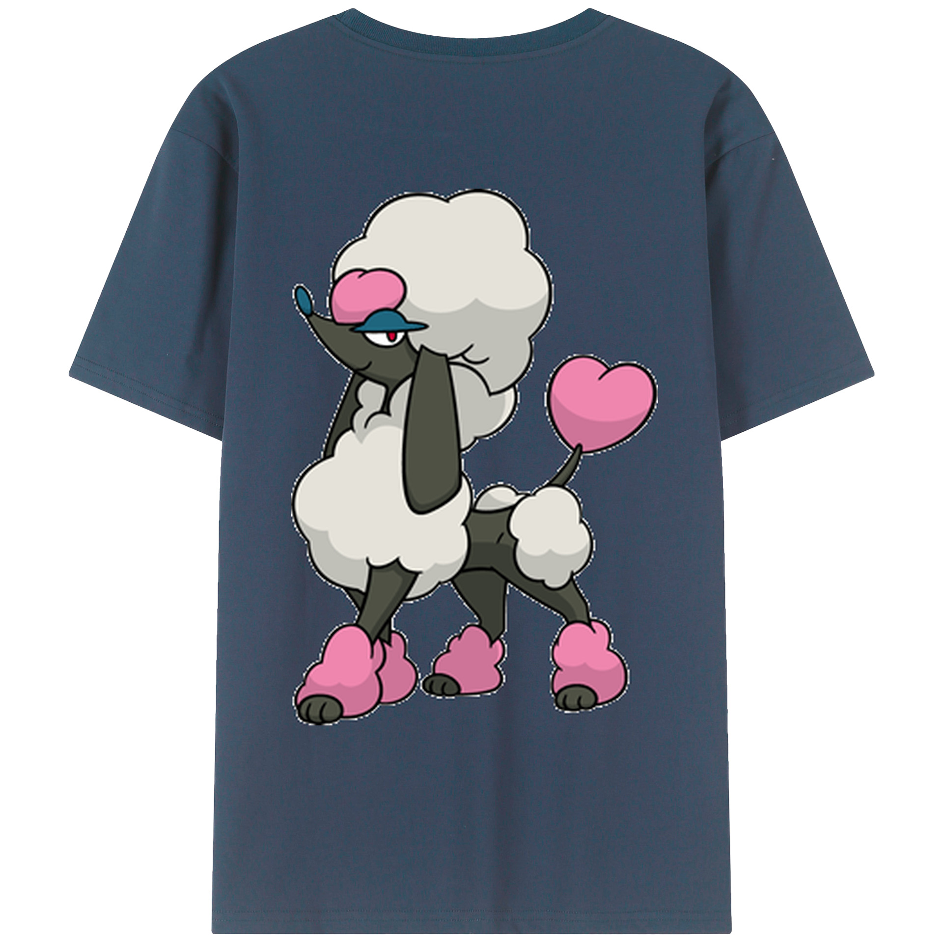 （画像用） ポケットモンスター Pokémon 綿100％ メンズ半袖Tシャツ（バックプリント） 通気性