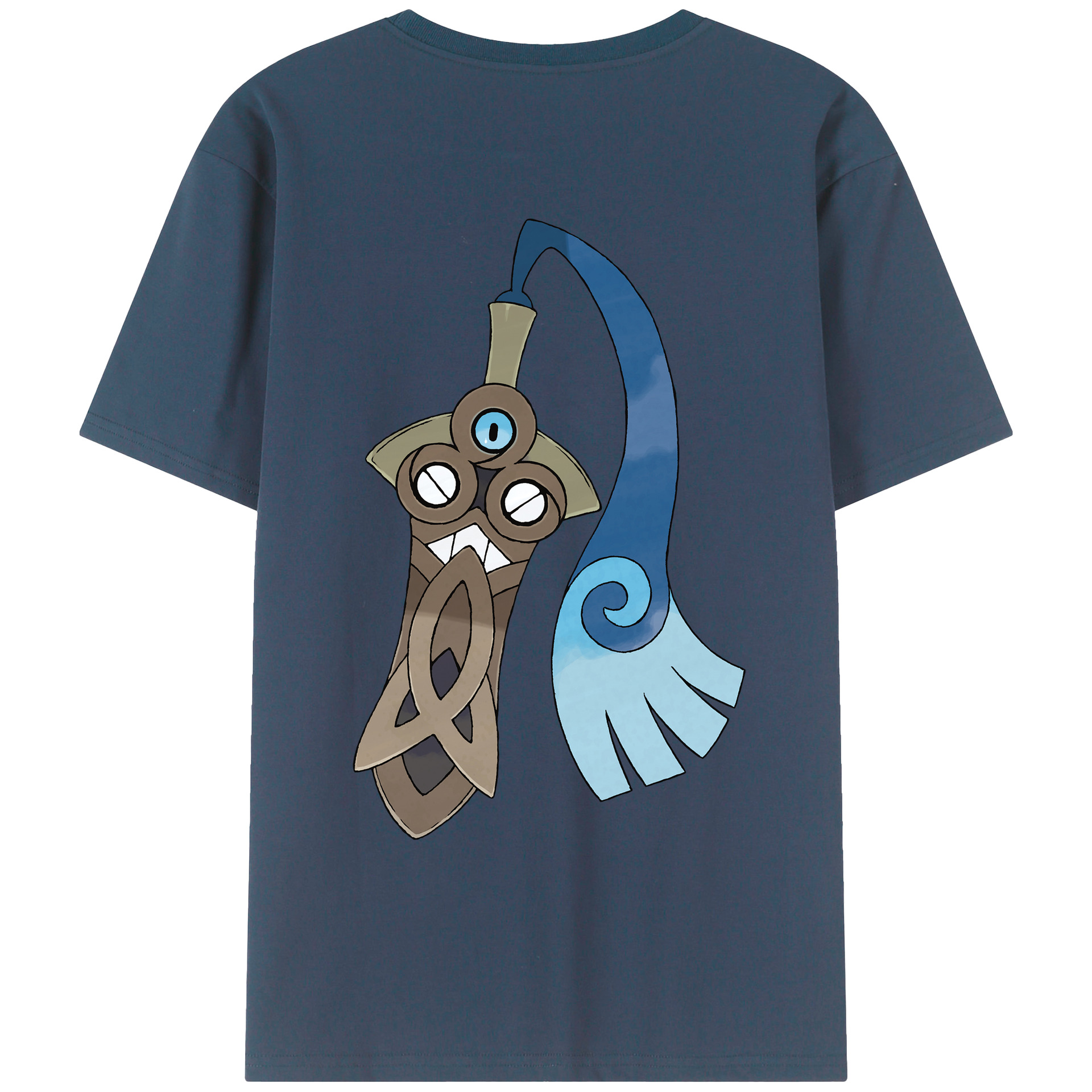 （画像用） ポケットモンスター Pokémon 綿100％ メンズ半袖Tシャツ（バックプリント） 通気性