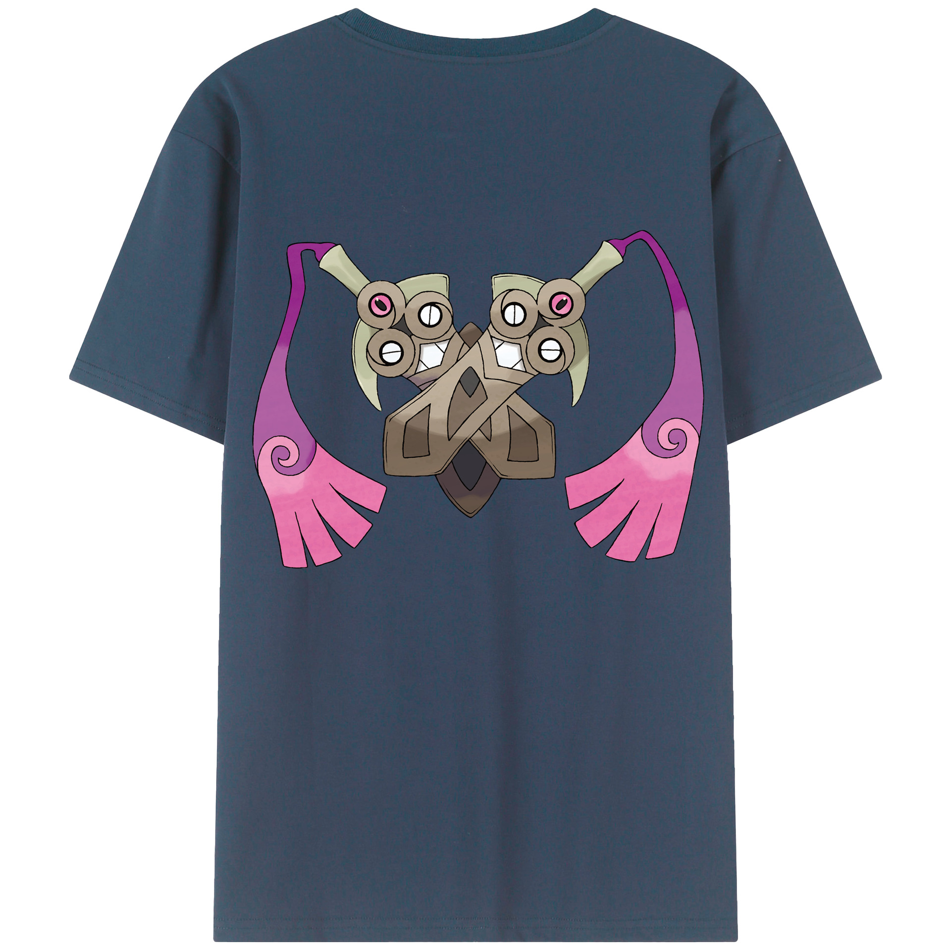 （画像用） ポケットモンスター Pokémon 綿100％ メンズ半袖Tシャツ（バックプリント） 通気性