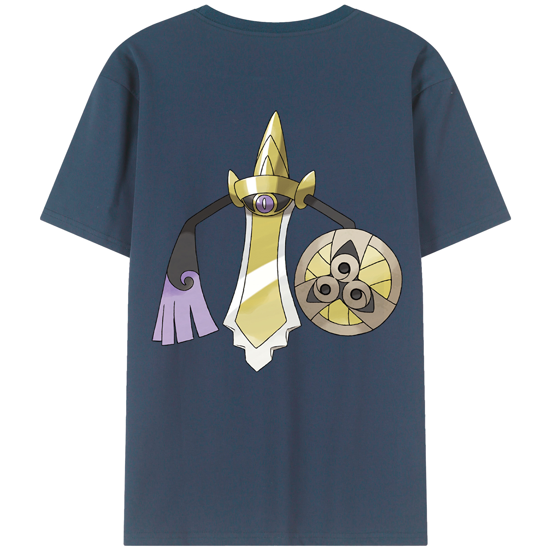 （画像用） ポケットモンスター Pokémon 綿100％ メンズ半袖Tシャツ（バックプリント） 通気性