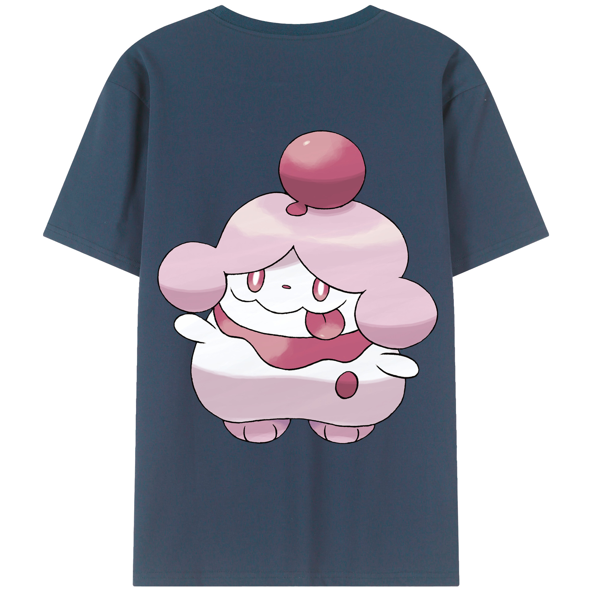 （画像用） ポケットモンスター Pokémon 綿100％ メンズ半袖Tシャツ（バックプリント） 通気性