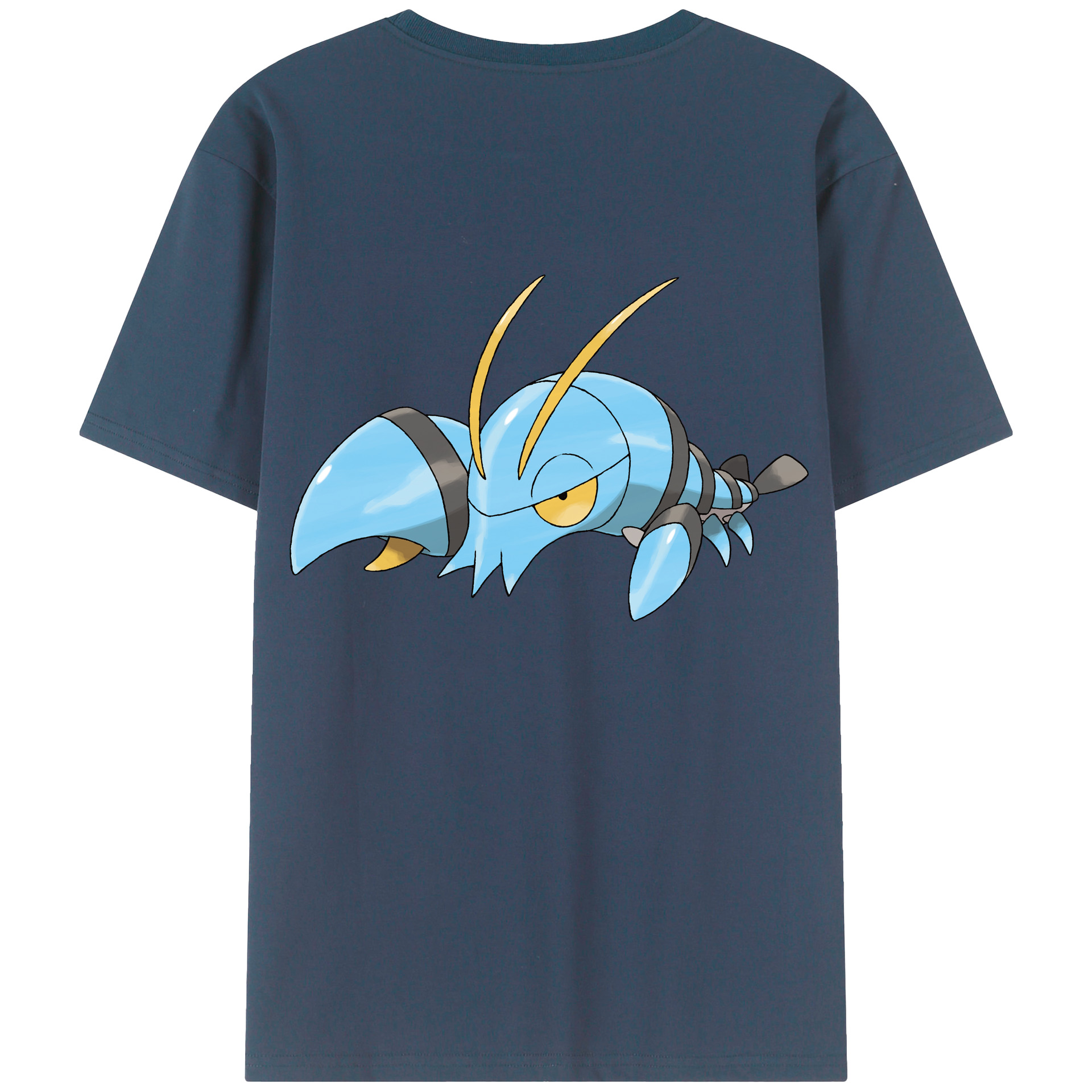（画像用） ポケットモンスター Pokémon 綿100％ メンズ半袖Tシャツ（バックプリント） 通気性