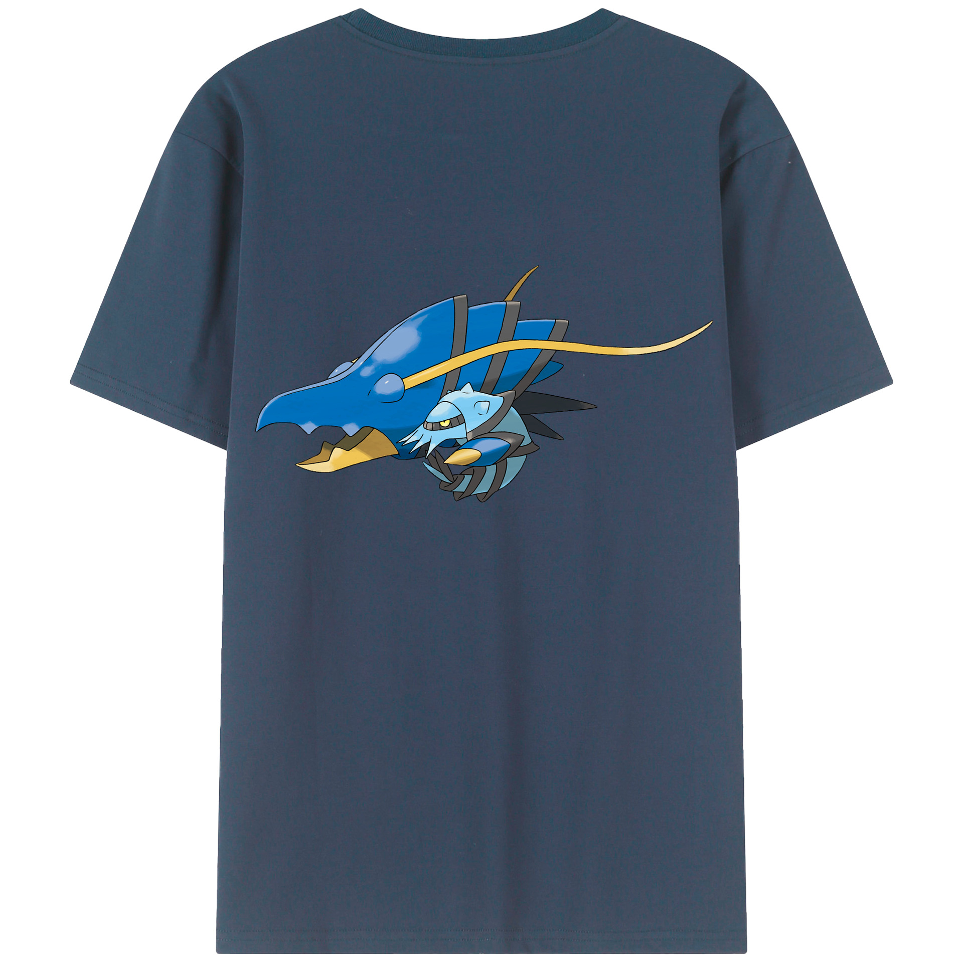 （画像用） ポケットモンスター Pokémon 綿100％ メンズ半袖Tシャツ（バックプリント） 通気性