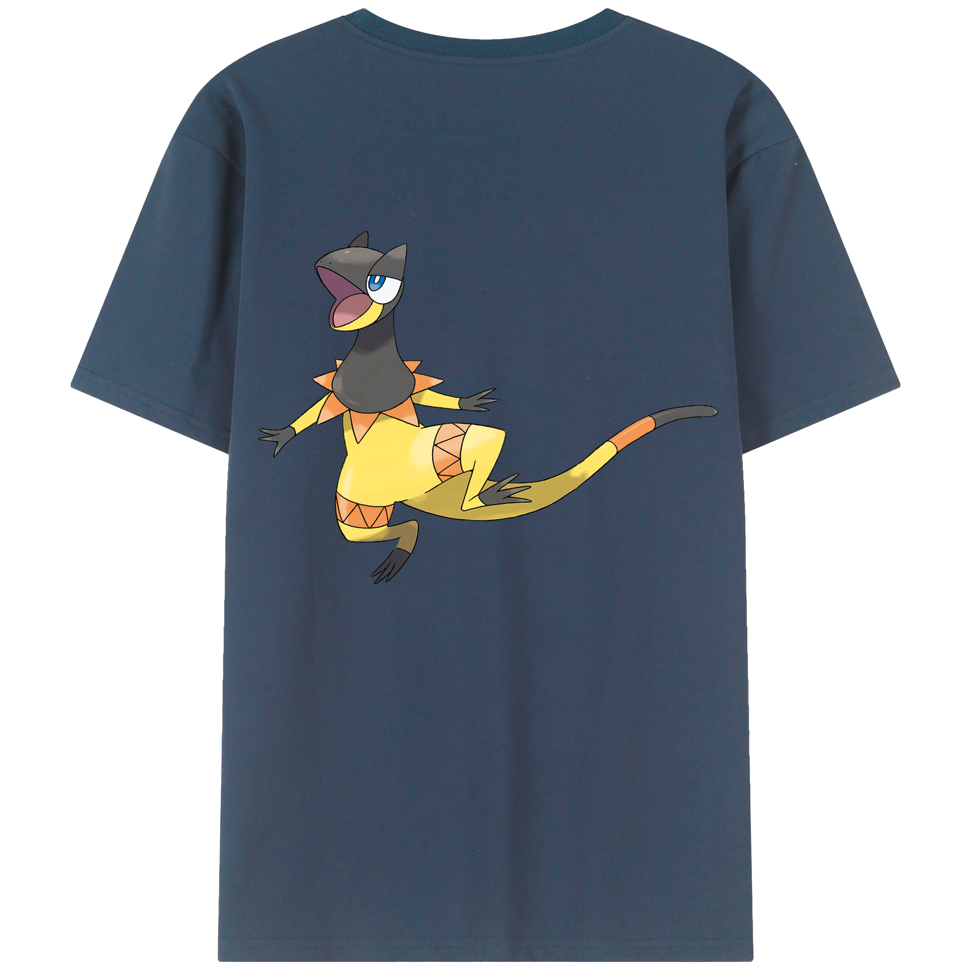 （画像用） ポケットモンスター Pokémon 綿100％ メンズ半袖Tシャツ（バックプリント） 通気性