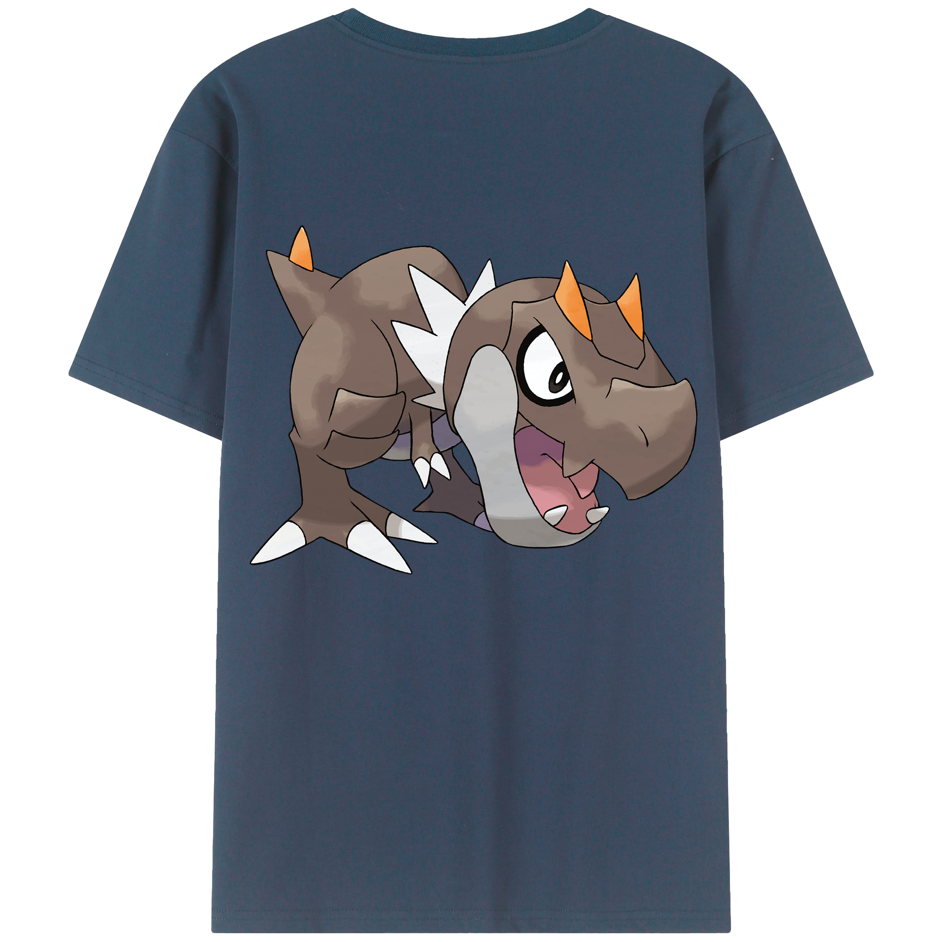 （画像用） ポケットモンスター Pokémon 綿100％ メンズ半袖Tシャツ（バックプリント） 通気性