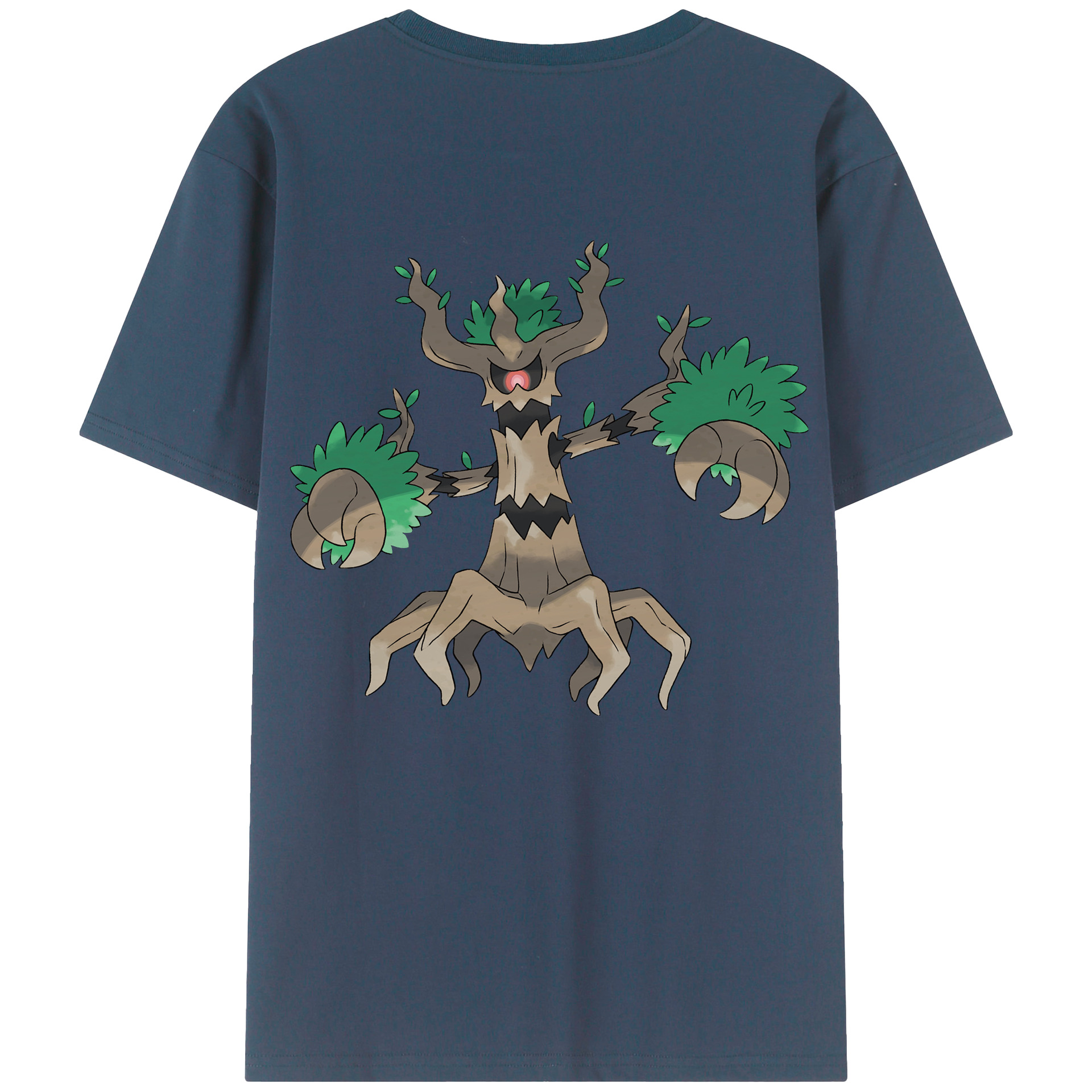 （画像用） ポケットモンスター Pokémon 綿100％ メンズ半袖Tシャツ（バックプリント） 通気性