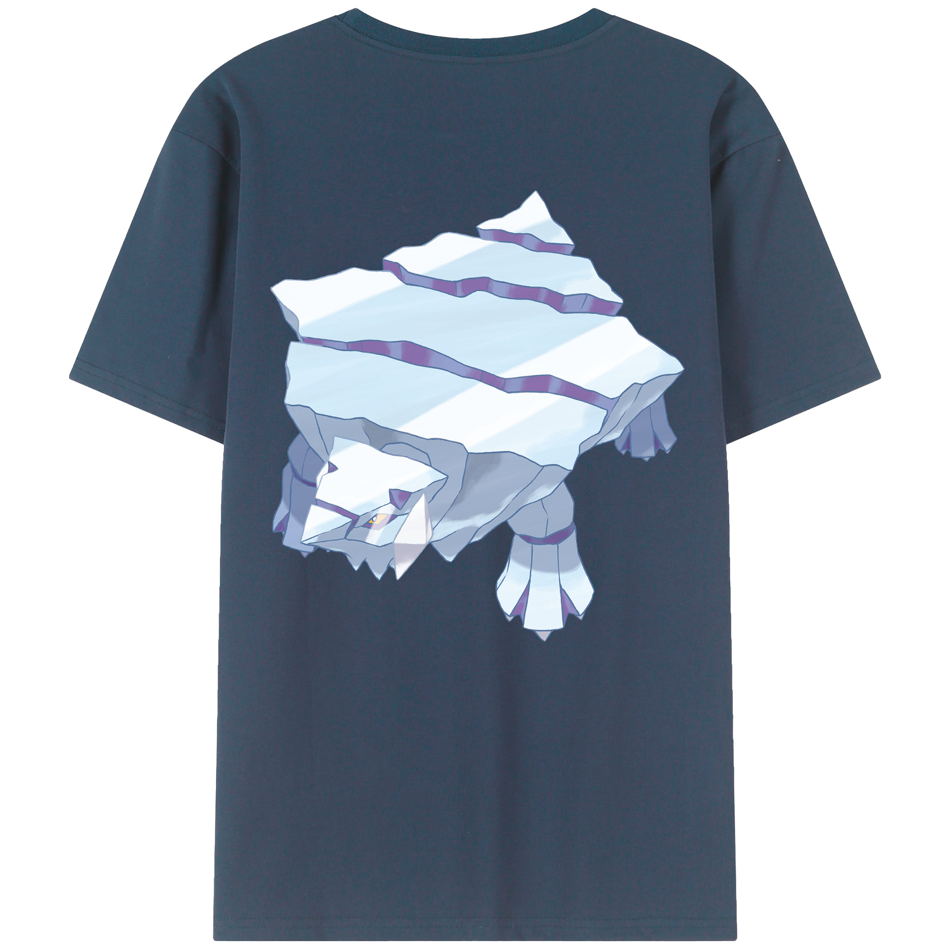 （画像用） ポケットモンスター Pokémon 綿100％ メンズ半袖Tシャツ（バックプリント） 通気性