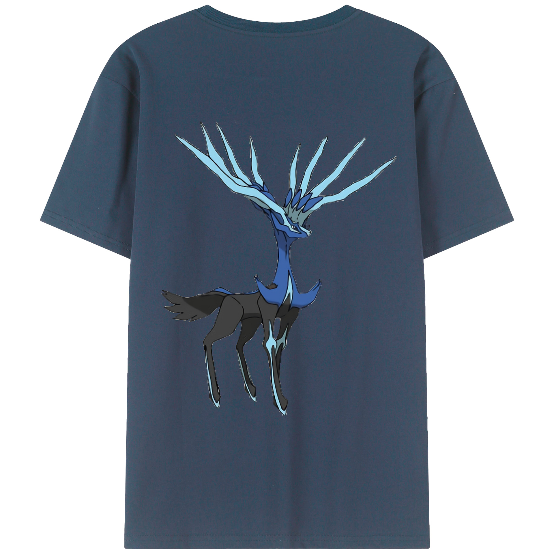 （画像用） ポケットモンスター Pokémon 綿100％ メンズ半袖Tシャツ（バックプリント） 通気性