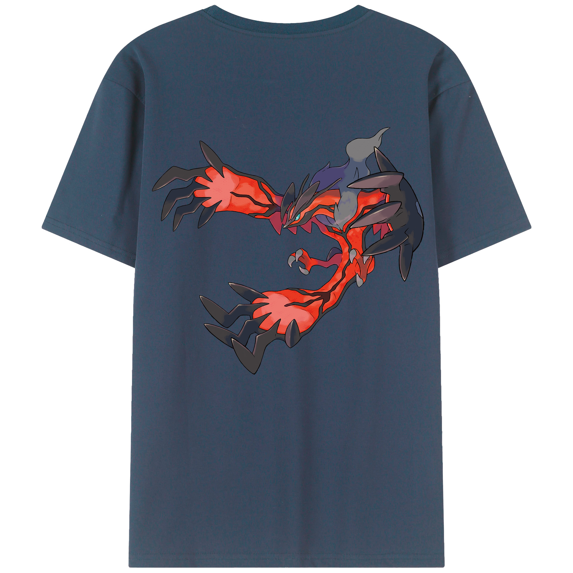 （画像用） ポケットモンスター Pokémon 綿100％ メンズ半袖Tシャツ（バックプリント） 通気性