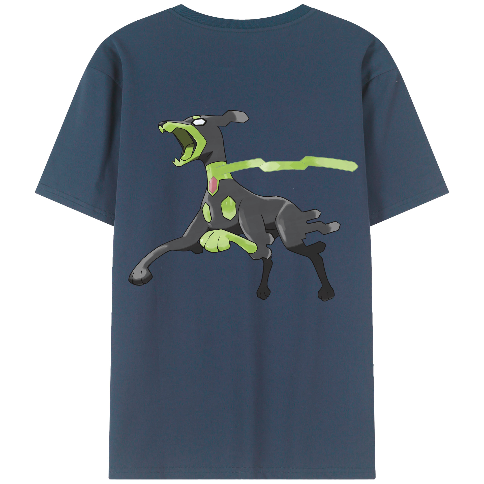 （画像用） ポケットモンスター Pokémon 綿100％ メンズ半袖Tシャツ（バックプリント） 通気性