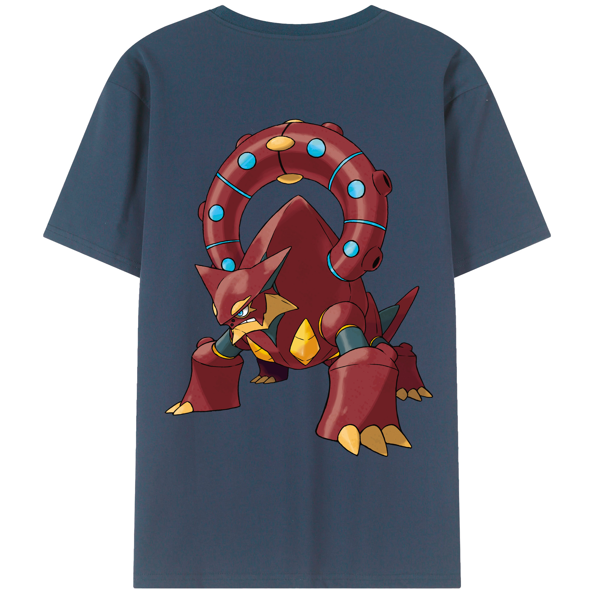 （画像用） ポケットモンスター Pokémon 綿100％ メンズ半袖Tシャツ（バックプリント） 通気性