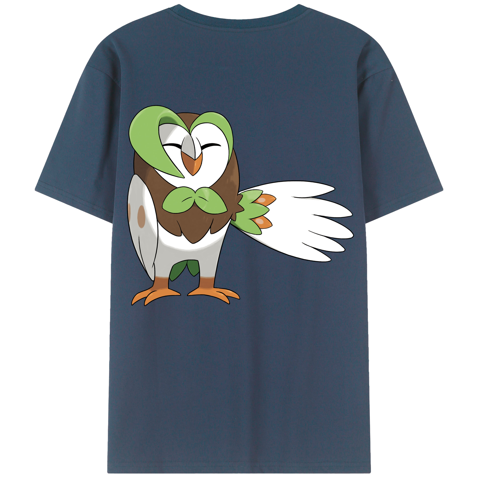（画像用） ポケットモンスター Pokémon 綿100％ メンズ半袖Tシャツ（バックプリント） 通気性