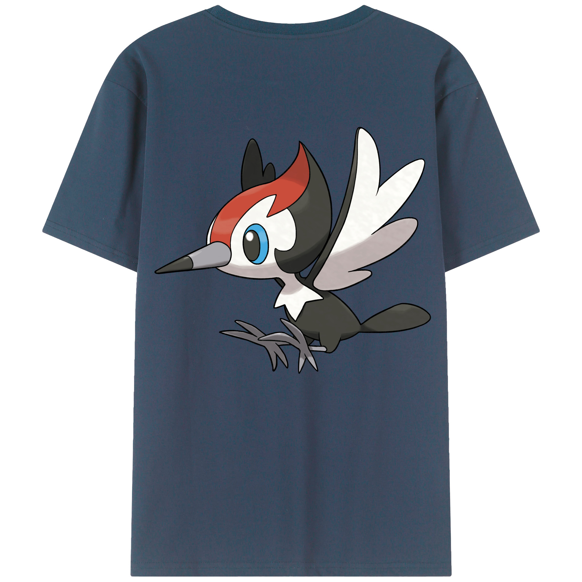 （画像用） ポケットモンスター Pokémon 綿100％ メンズ半袖Tシャツ（バックプリント） 通気性