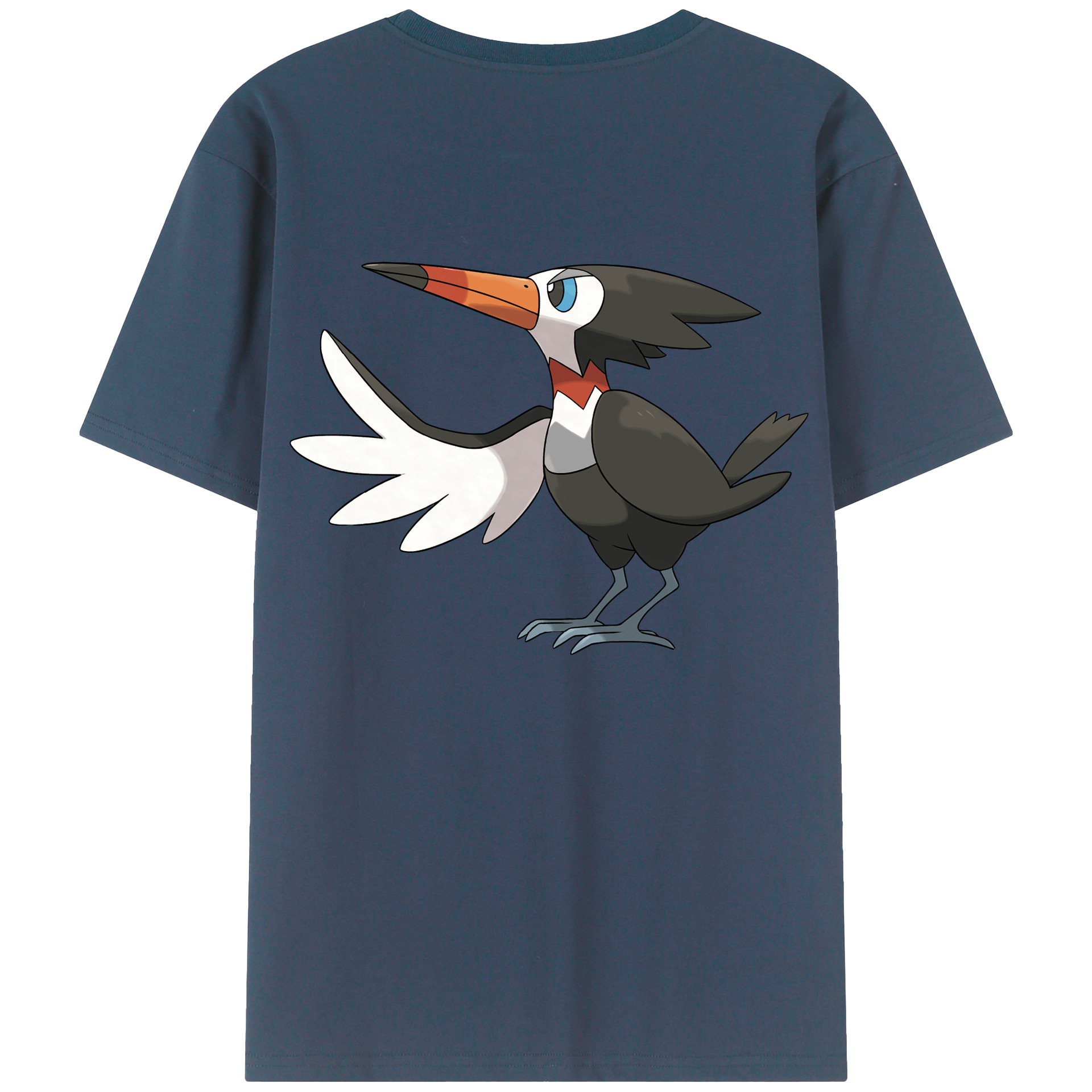 （画像用） ポケットモンスター Pokémon 綿100％ メンズ半袖Tシャツ（バックプリント） 通気性